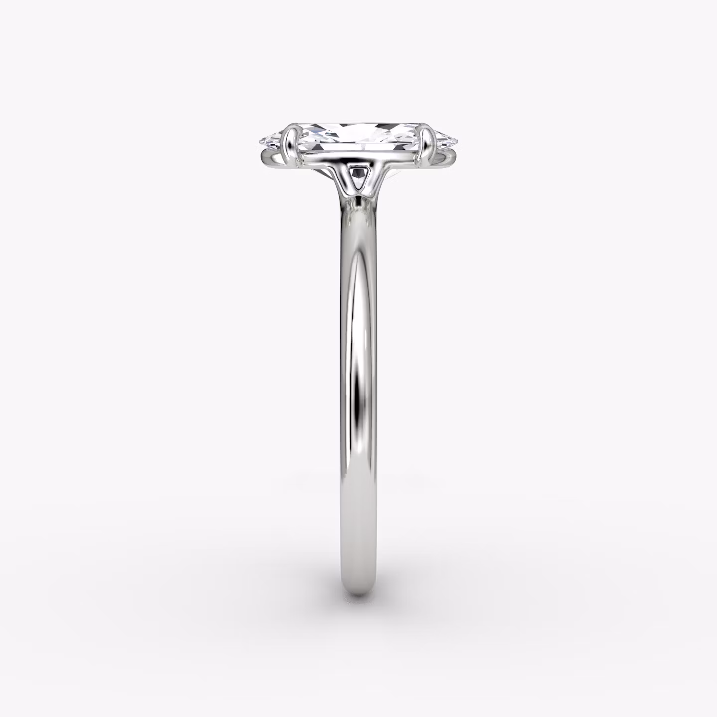 The Signature | Moval | 18k | White Gold | bandAccent: Plain | bandWidth: standard | excludeFromFeed: null | hiddenHalo: no | diamondOrientation: vertical | caratWeight: other