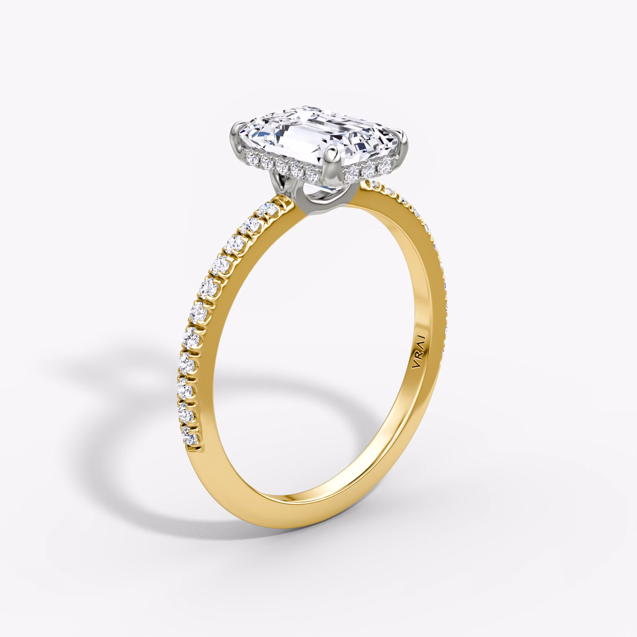 The Signature Emerald | 18K Yellow Gold and Platinum