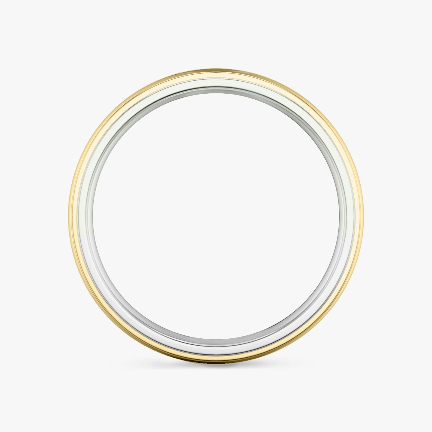 The Hammered Band | 18k | yellow-gold-and-white-gold | bandAccent: Plain | bandWidth: 7.5mm