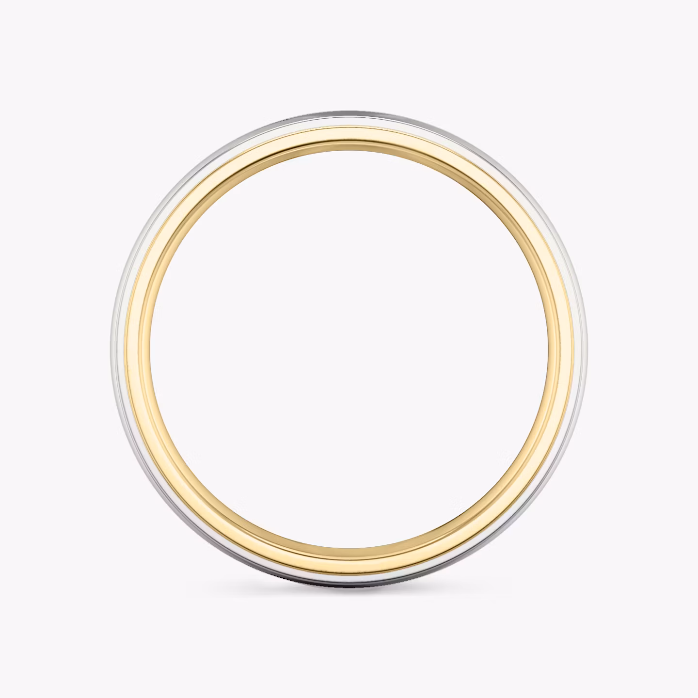 The Hammered Band | 18k | white-gold-and-yellow-gold | bandAccent: Plain | bandWidth: 7.5mm