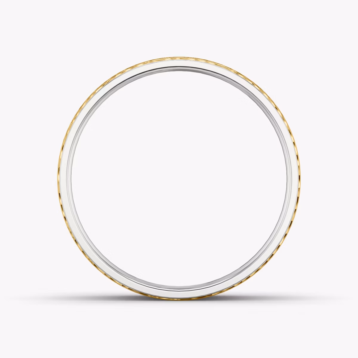 Alliance Hammered | 18k | yellow-gold-and-white-gold | bandAccent: Simple | bandWidth: 4.5mm