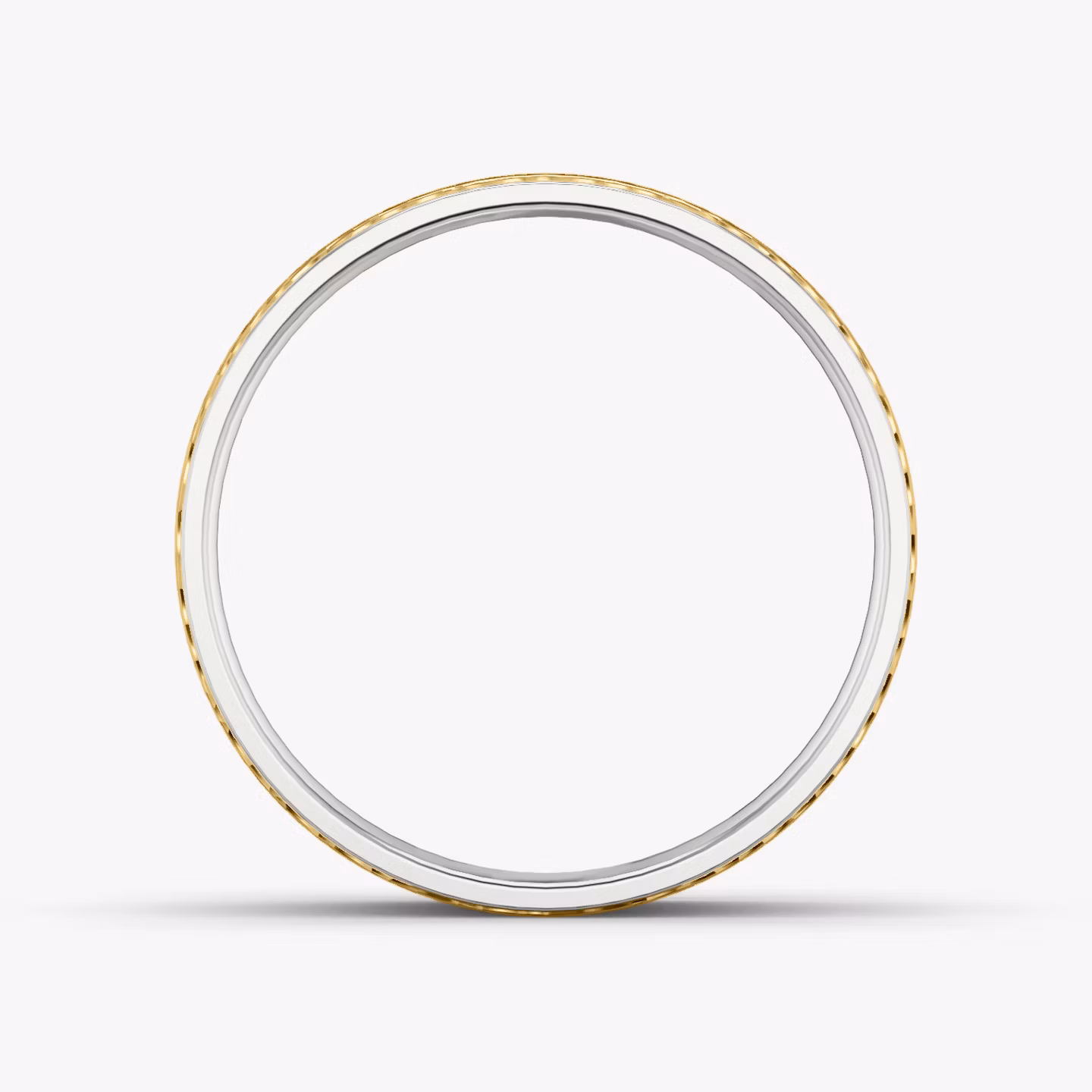 The Hammered Band | 18k | yellow-gold-and-white-gold | bandAccent: Plain | bandWidth: 4.5mm