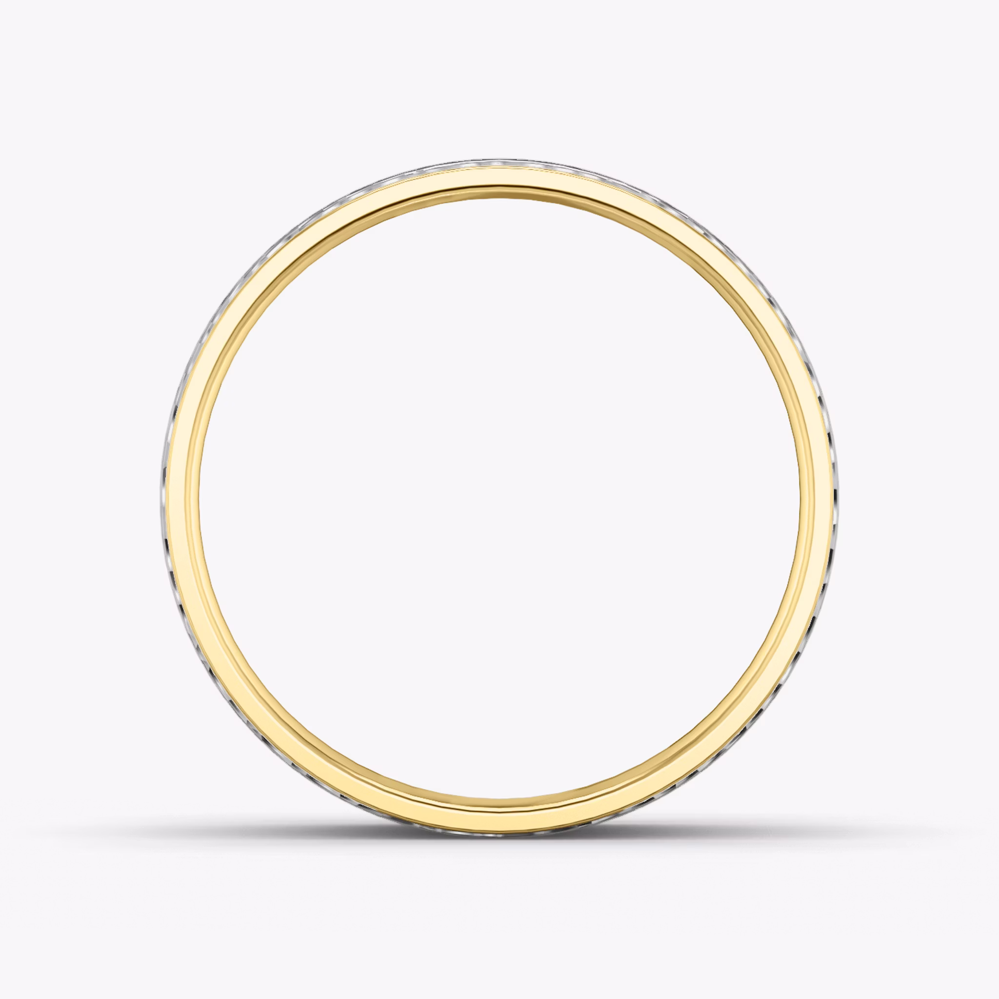 The Hammered Band | 18k | yellow-gold-and-white-gold | bandAccent: Plain | bandWidth: 4.5mm