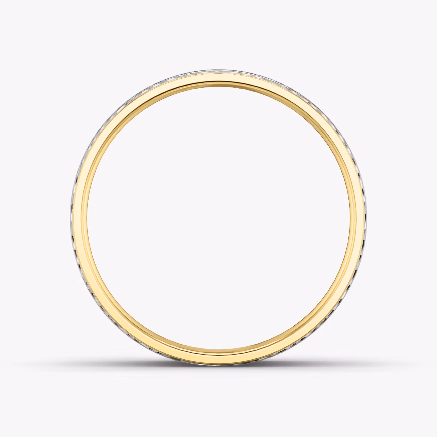 The Hammered Band | 18k | white-gold-and-yellow-gold | bandAccent: Plain | bandWidth: 4.5mm