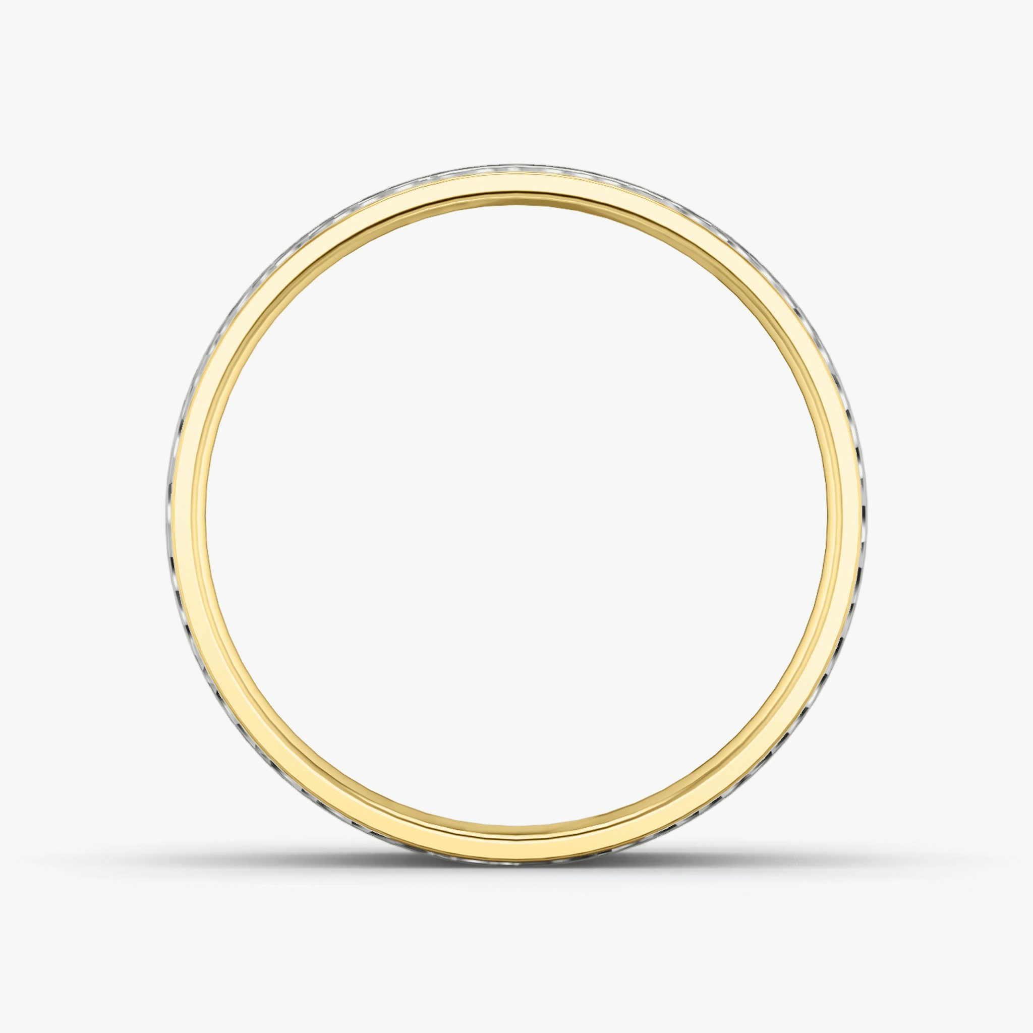 The Hammered Band | 18k | yellow-gold-and-white-gold | bandAccent: Plain | bandWidth: 4.5mm