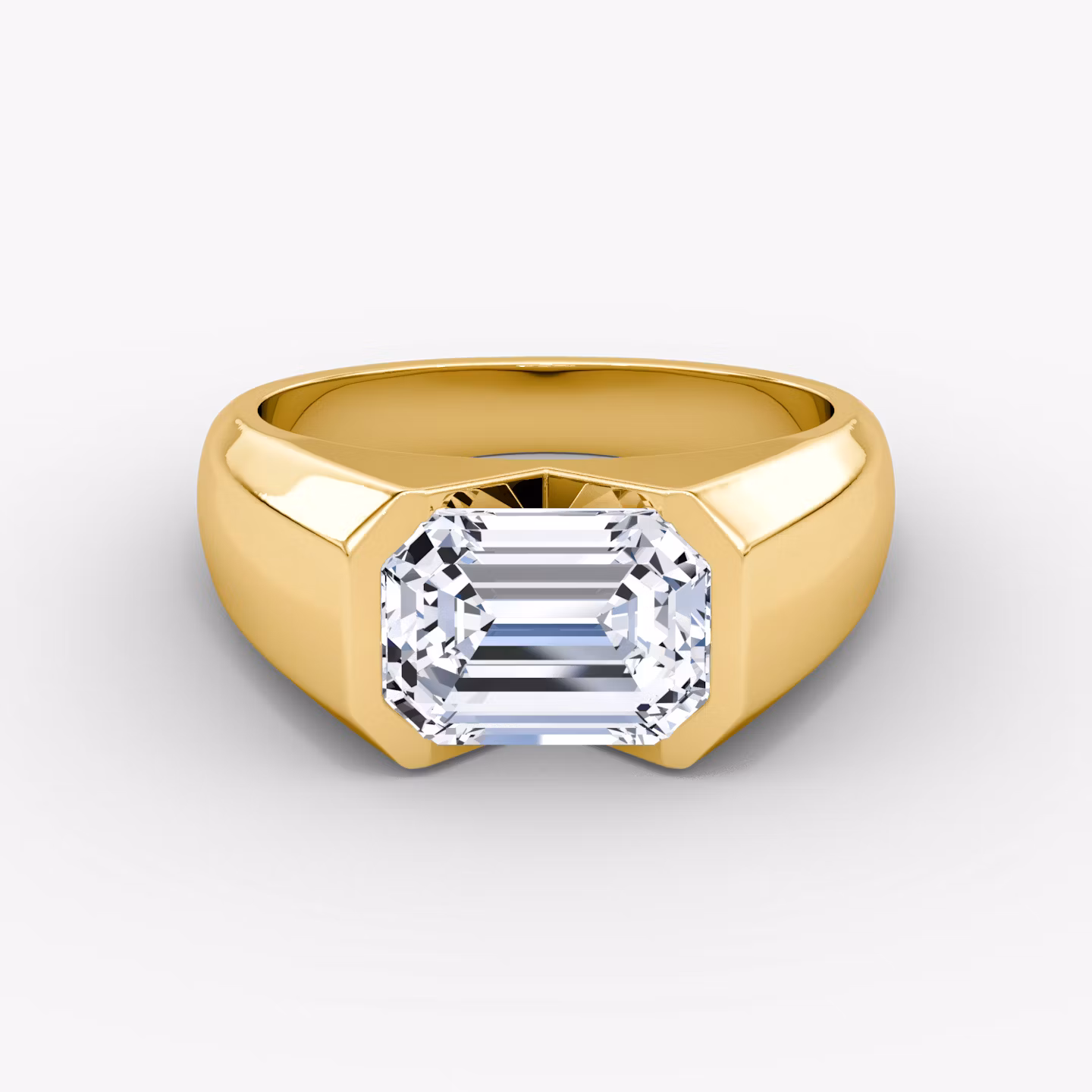 The Statement Signet Emerald | Yellow Gold