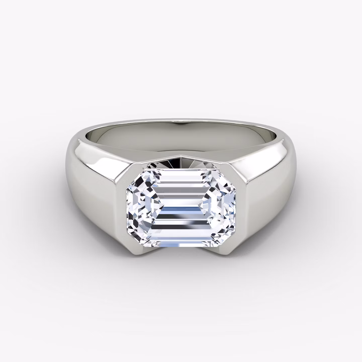 The Statement Signet Emerald | White Gold