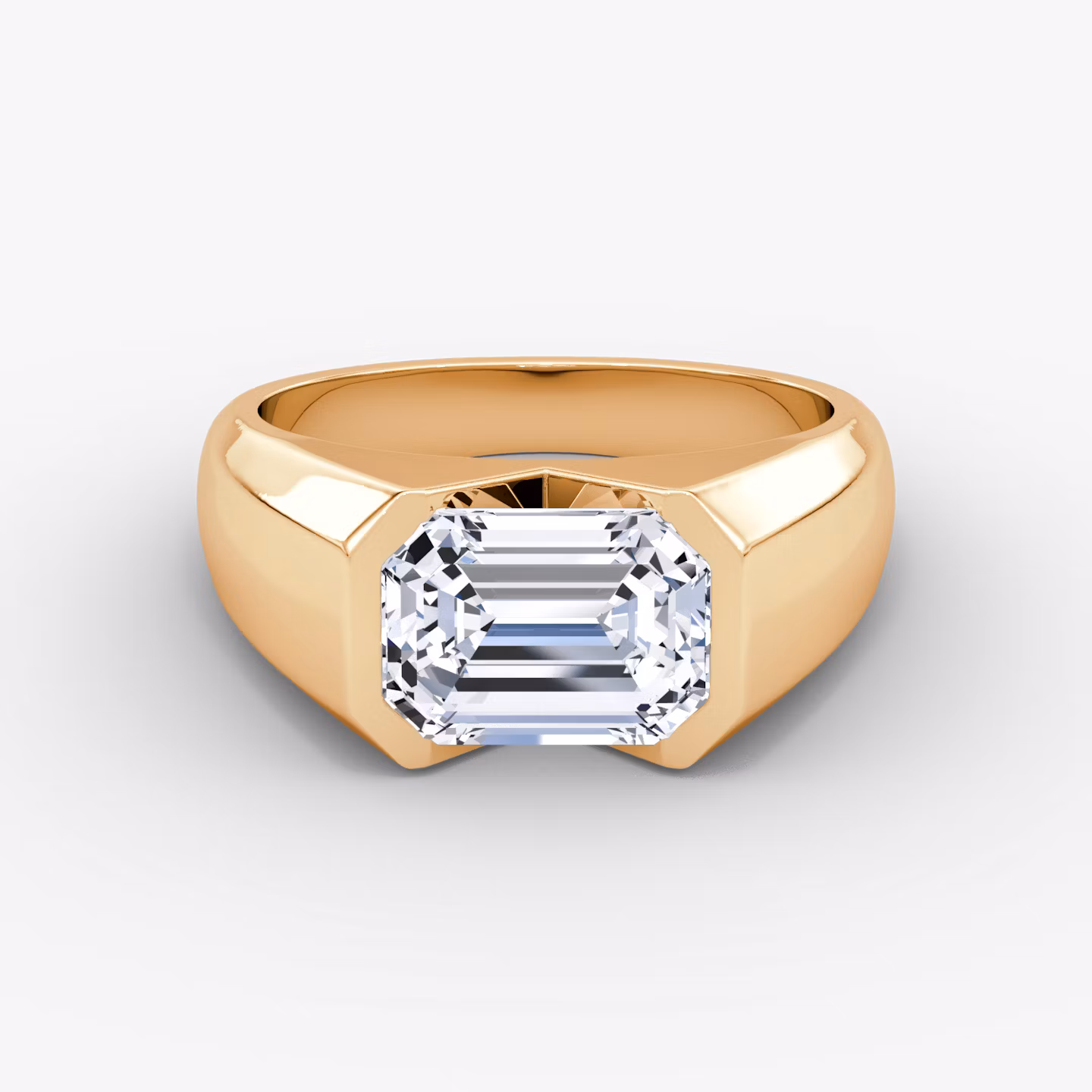 The Statement Signet Emerald | Rose Gold