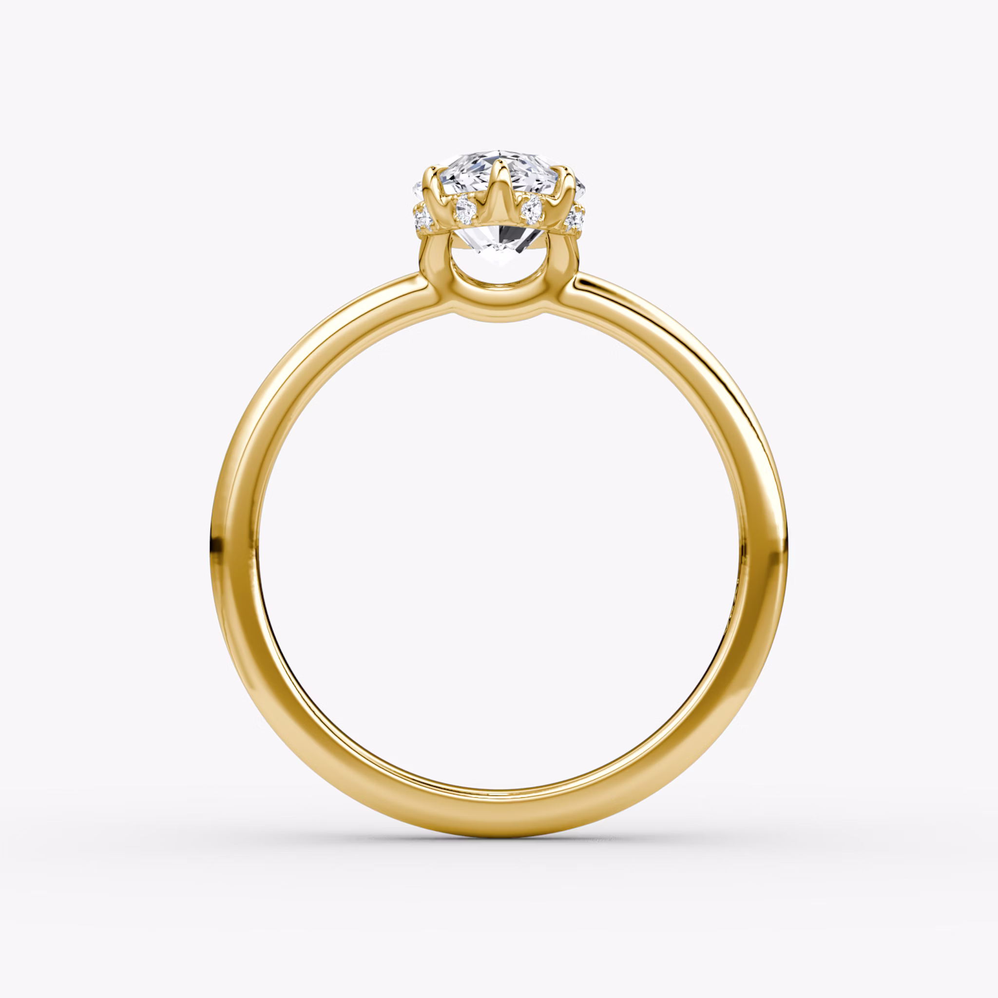 The Signature | Marquise | 18k | Yellow Gold | bandAccent: Plain | bandWidth: large | hiddenHalo: yes | diamondOrientation: vertical | caratWeight: other
