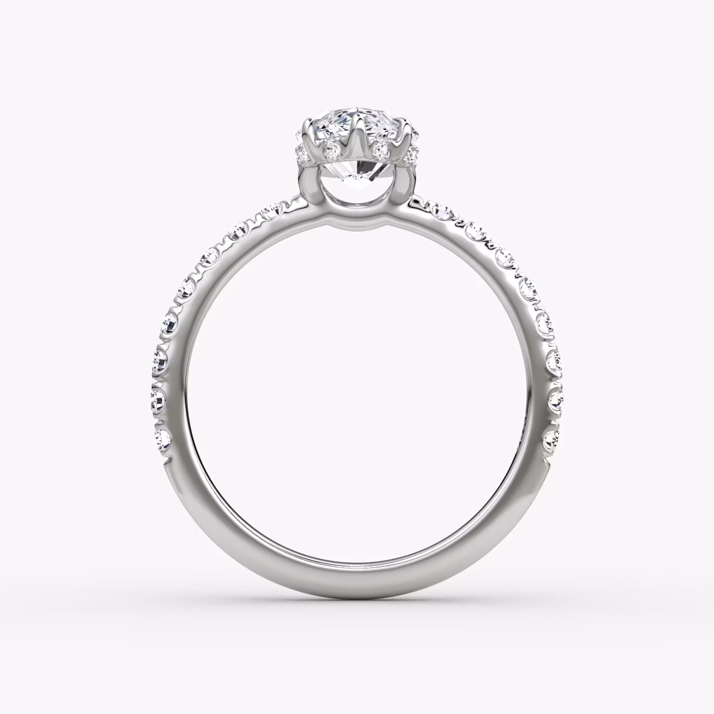 The Signature | Marquise | Platinum | bandAccent: Pavé | bandWidth: large | hiddenHalo: yes | diamondOrientation: vertical | caratWeight: other