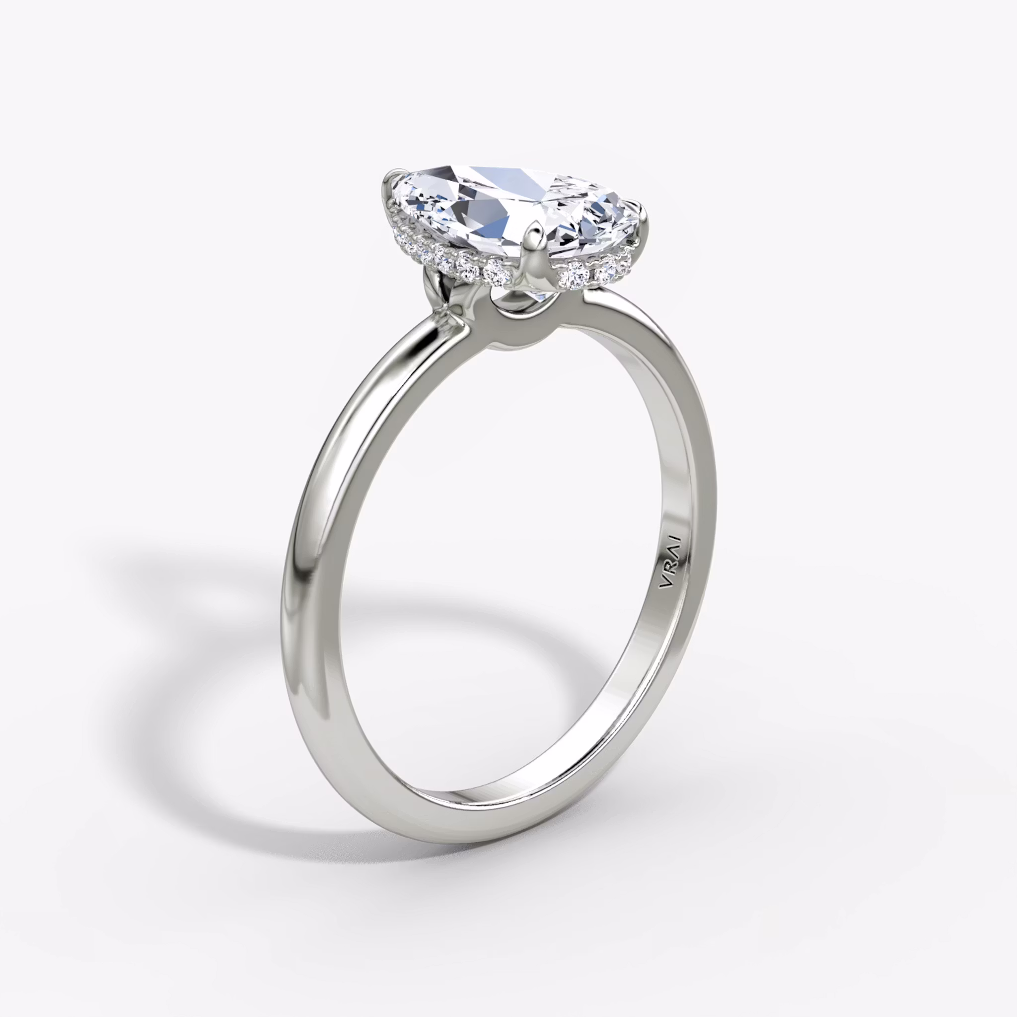 Signature Pear | White Gold