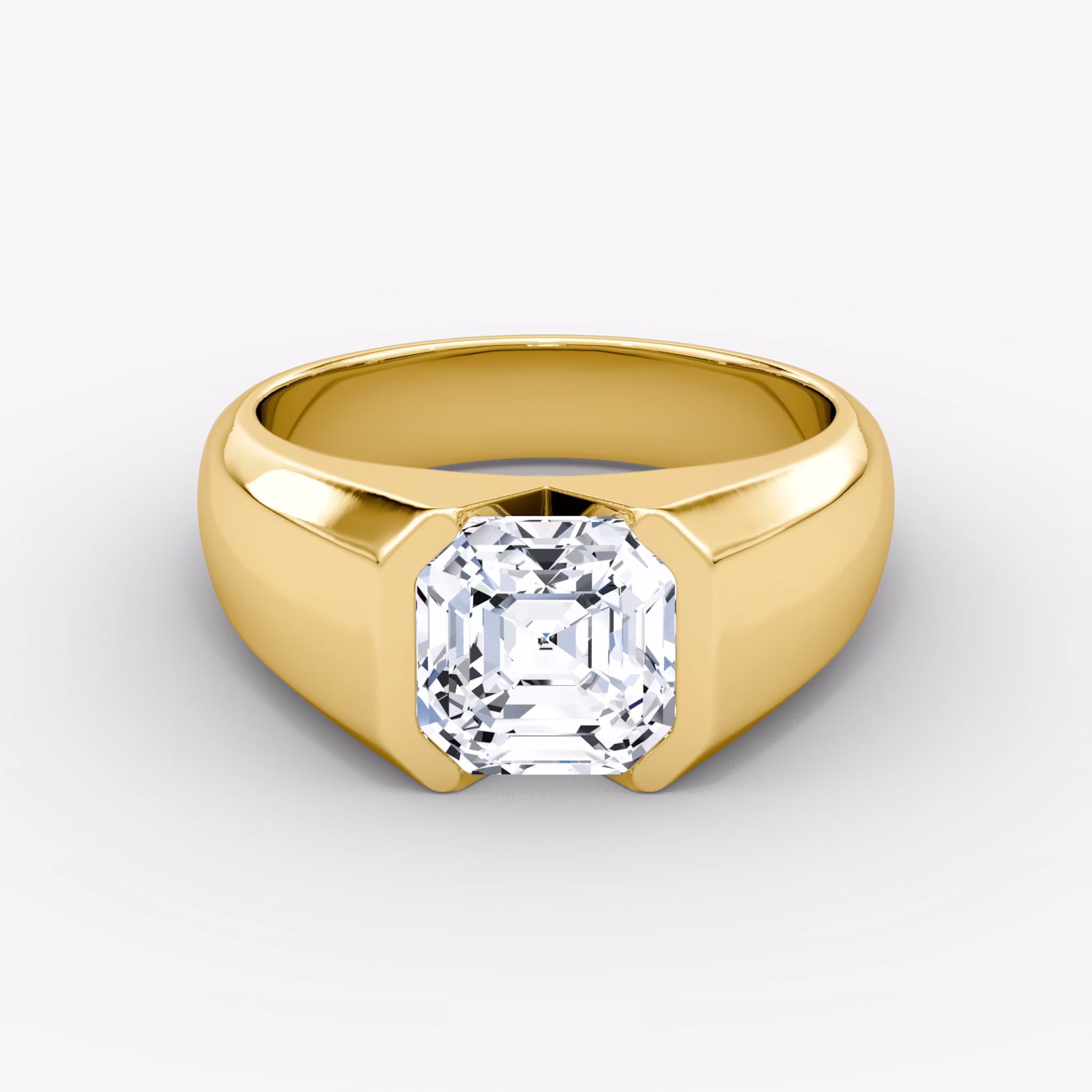 The Statement Signet Asscher | Yellow Gold