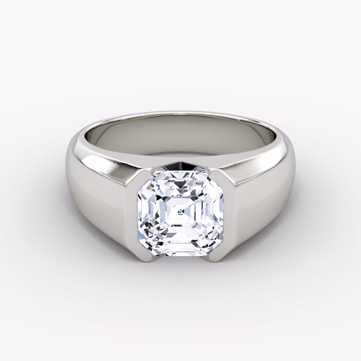 The Statement Signet Asscher | Platinum