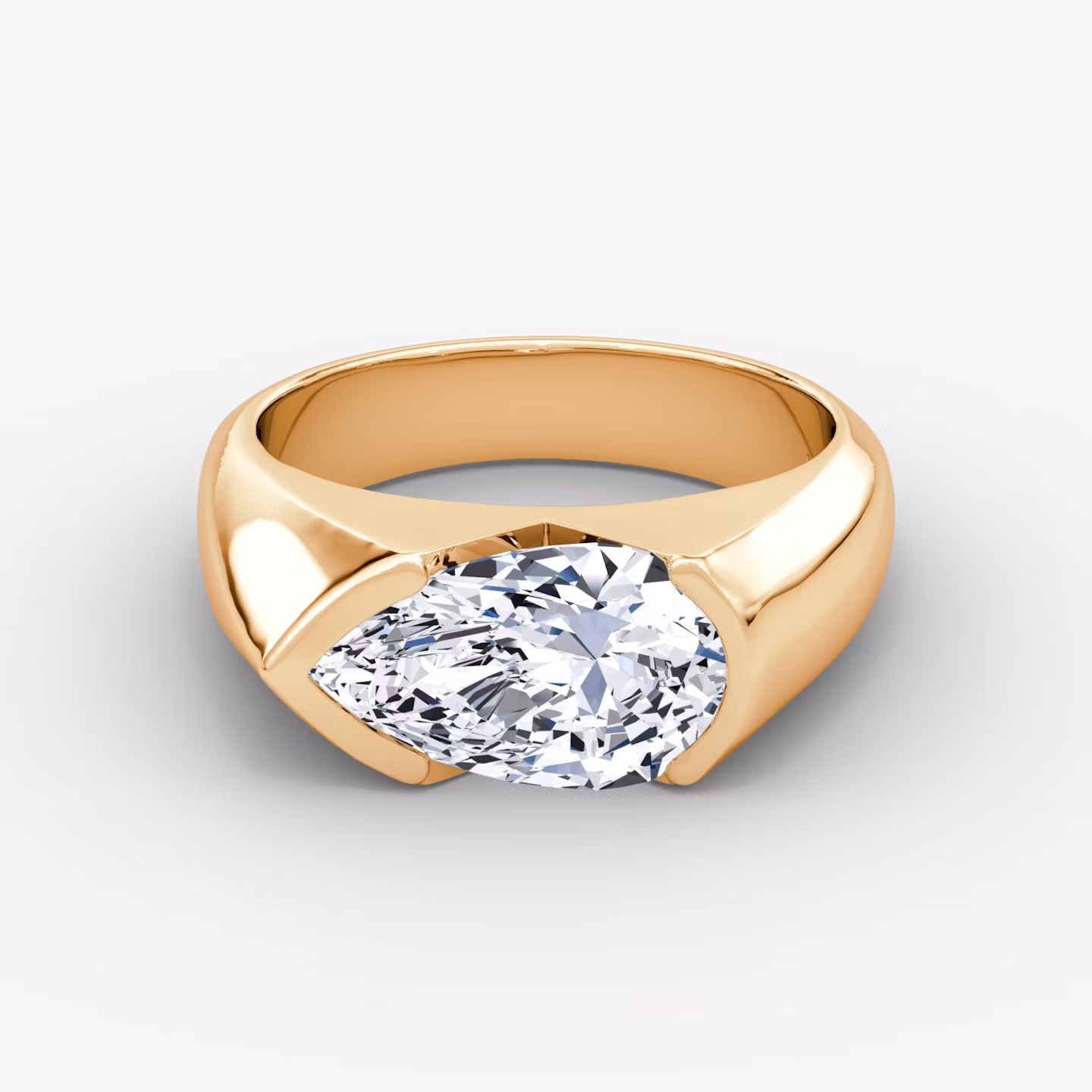 The Statement Signet Pear | Rose Gold