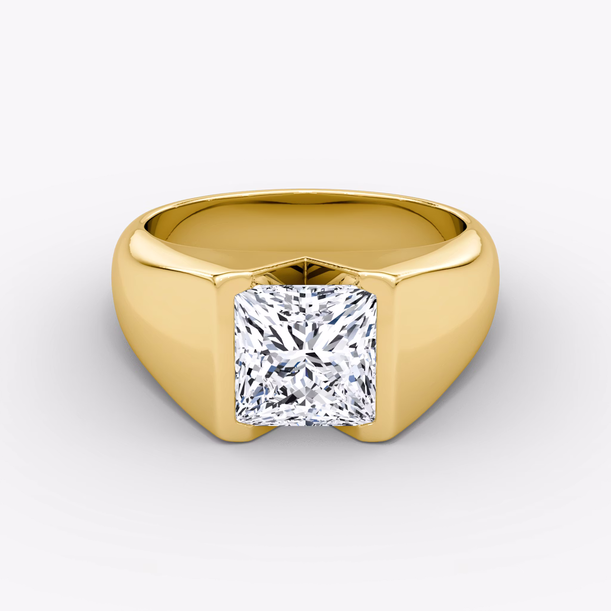 Statement Signet Princess | Yellow Gold