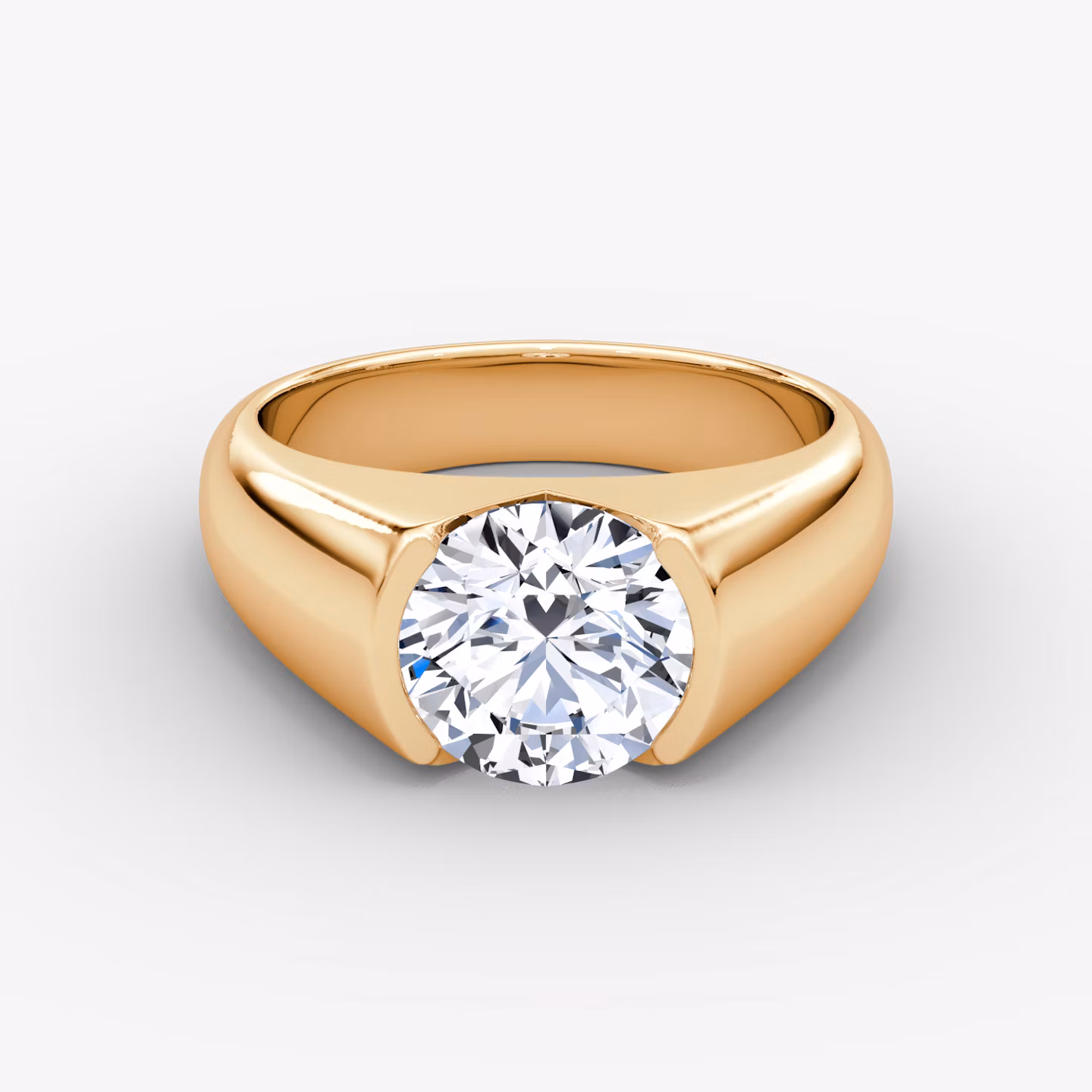 The Statement Signet Round Brilliant | Rose Gold