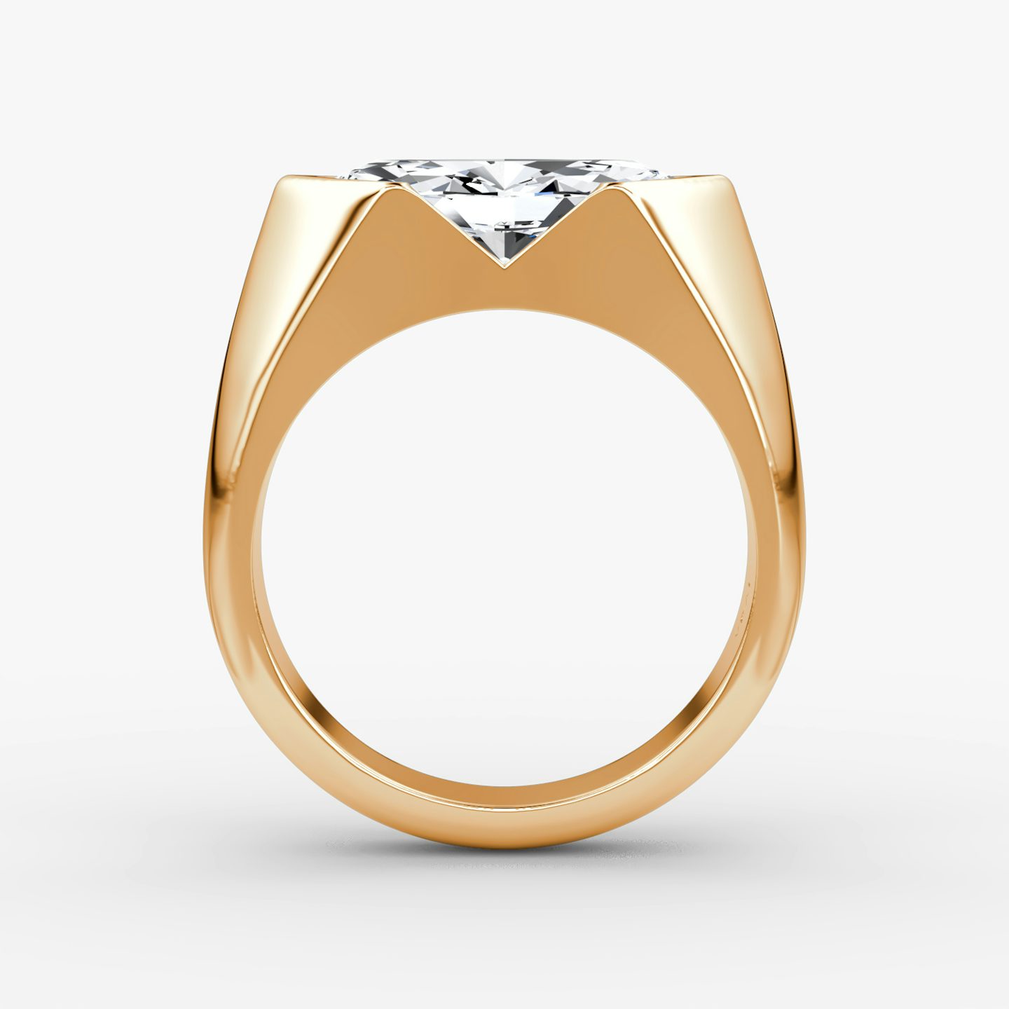 The Statement Signet | Marquise | 14k | Rose Gold | bandAccent: Plain | diamondOrientation: vertical | caratWeight: other