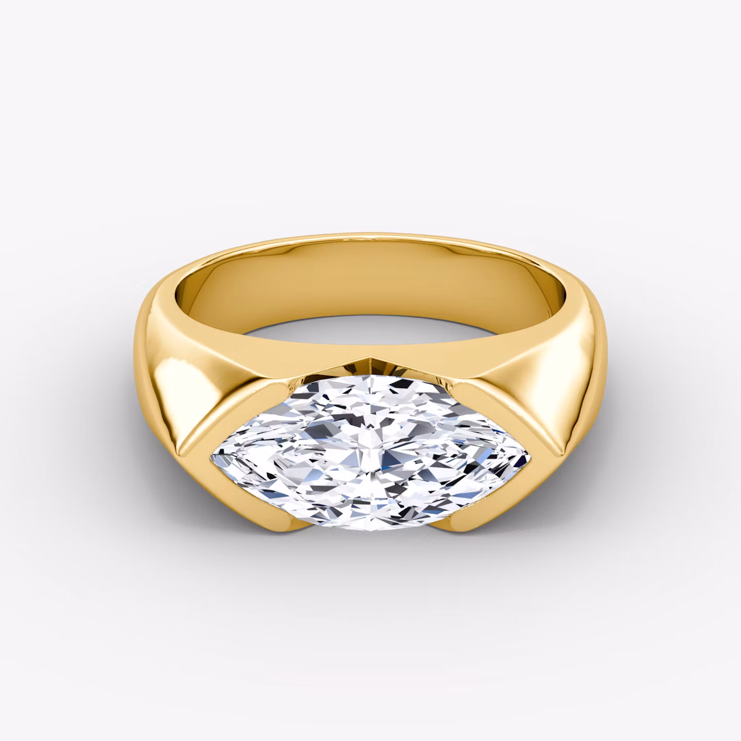 The Statement Signet Marquise | Yellow Gold