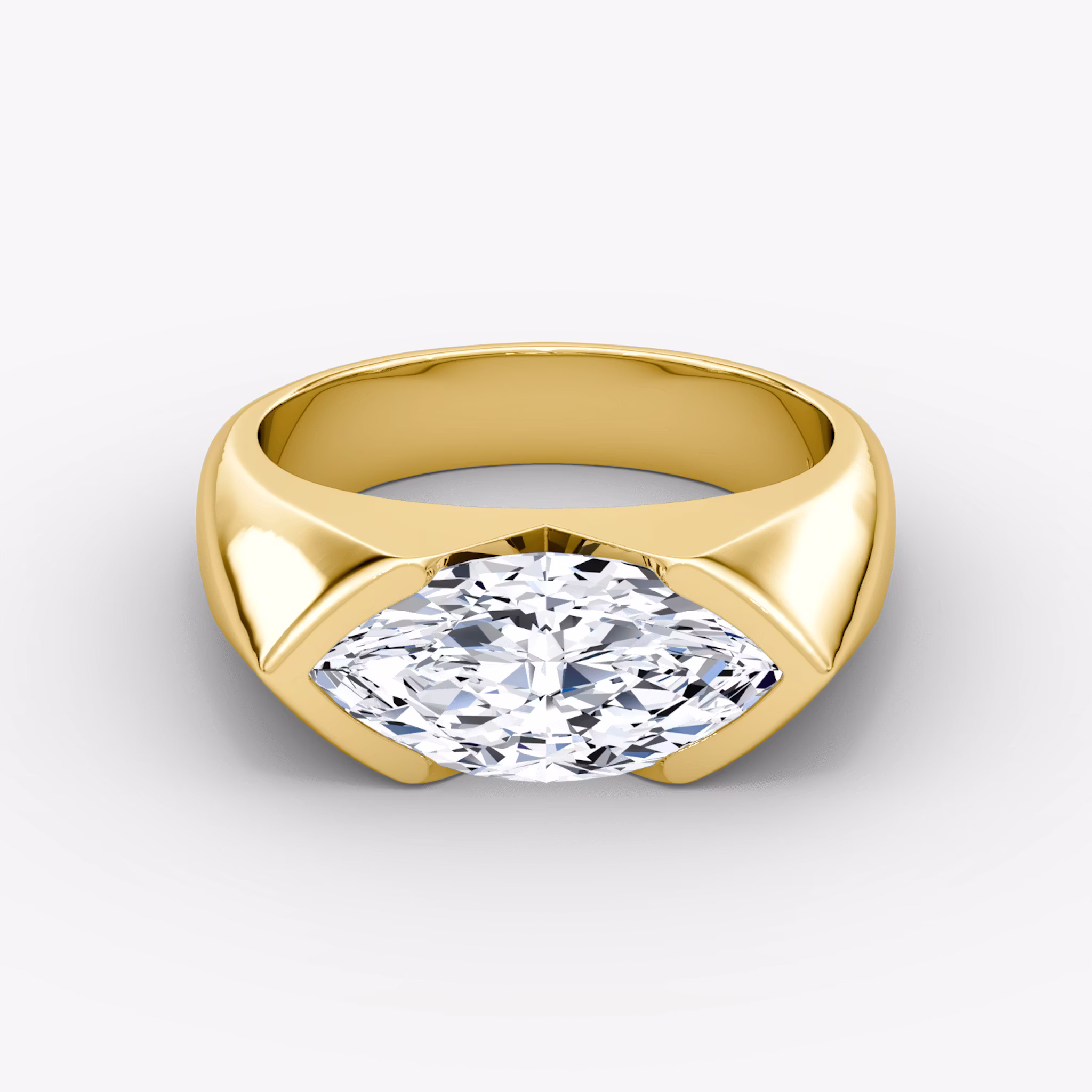 The Statement Signet Marquise | Yellow Gold