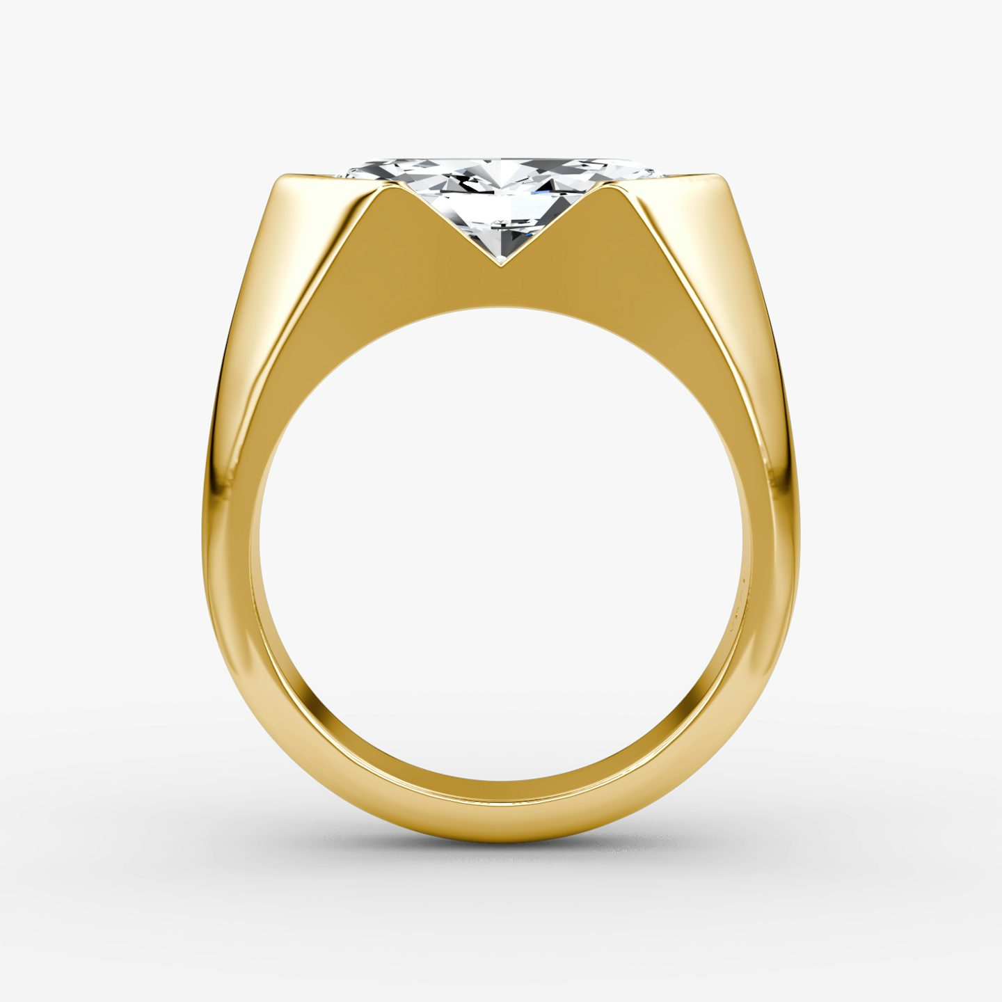 The Statement Signet | Marquise | 18k | Yellow Gold | bandAccent: Plain | diamondOrientation: vertical | caratWeight: other