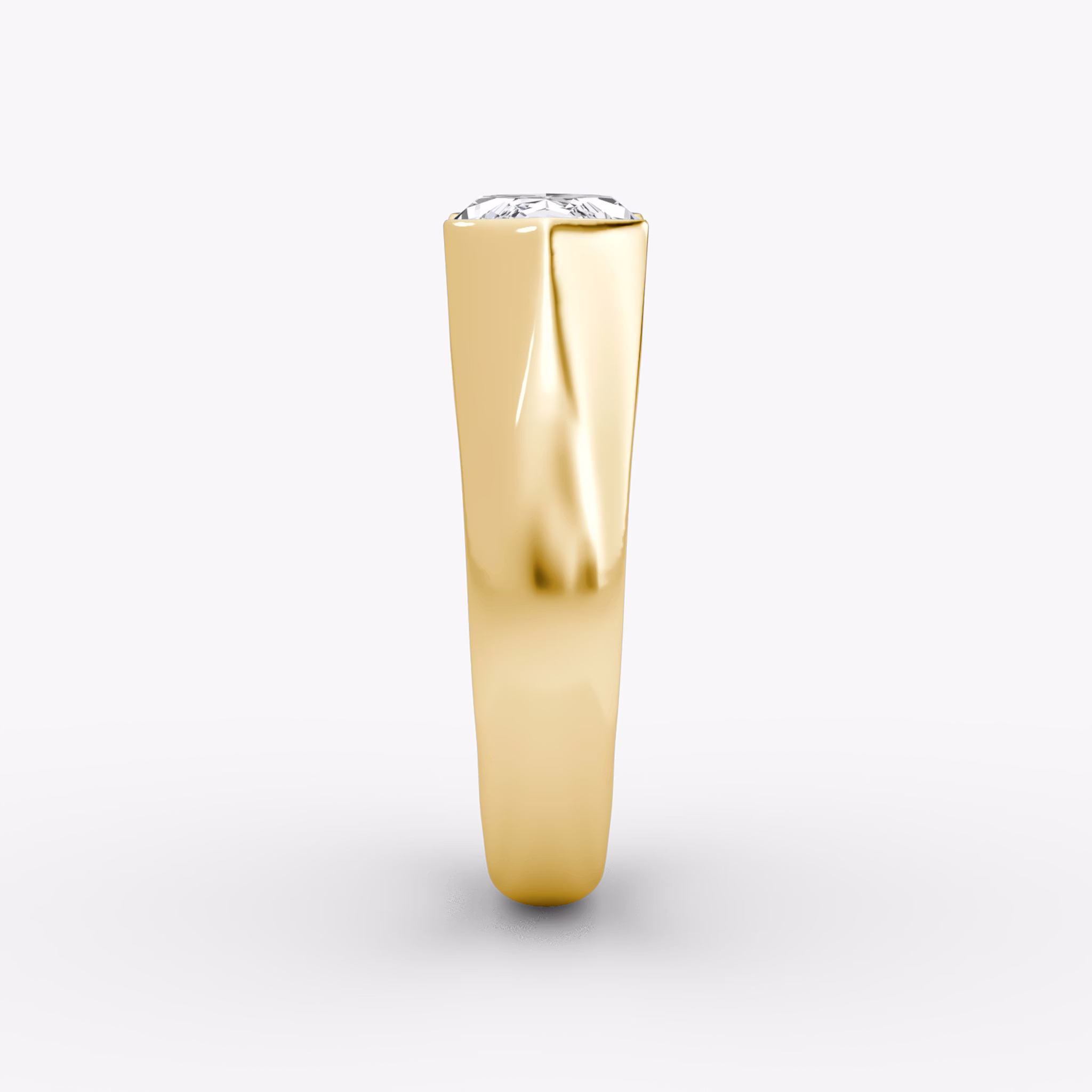 The Statement Signet | Marquise | 18k | Yellow Gold | bandAccent: Plain | diamondOrientation: vertical | caratWeight: other