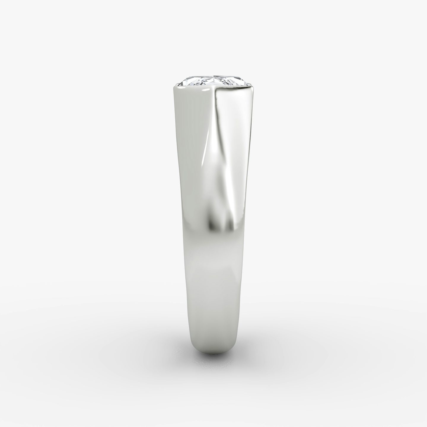 Statement Signet | Marquise | 18k | Weißgold | bandAccent: Ohne Pavé-Besatz | diamondOrientation: vertical | caratWeight: other