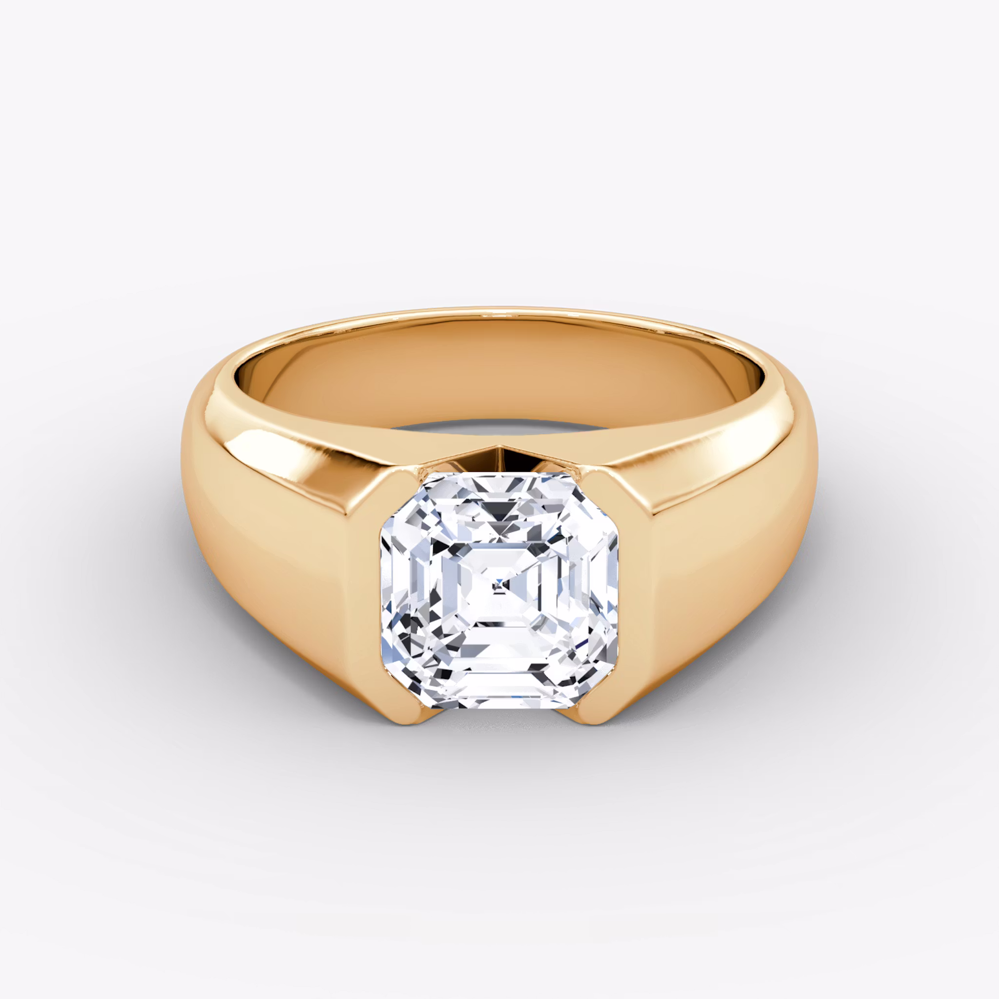 The Statement Signet Asscher | Rose Gold