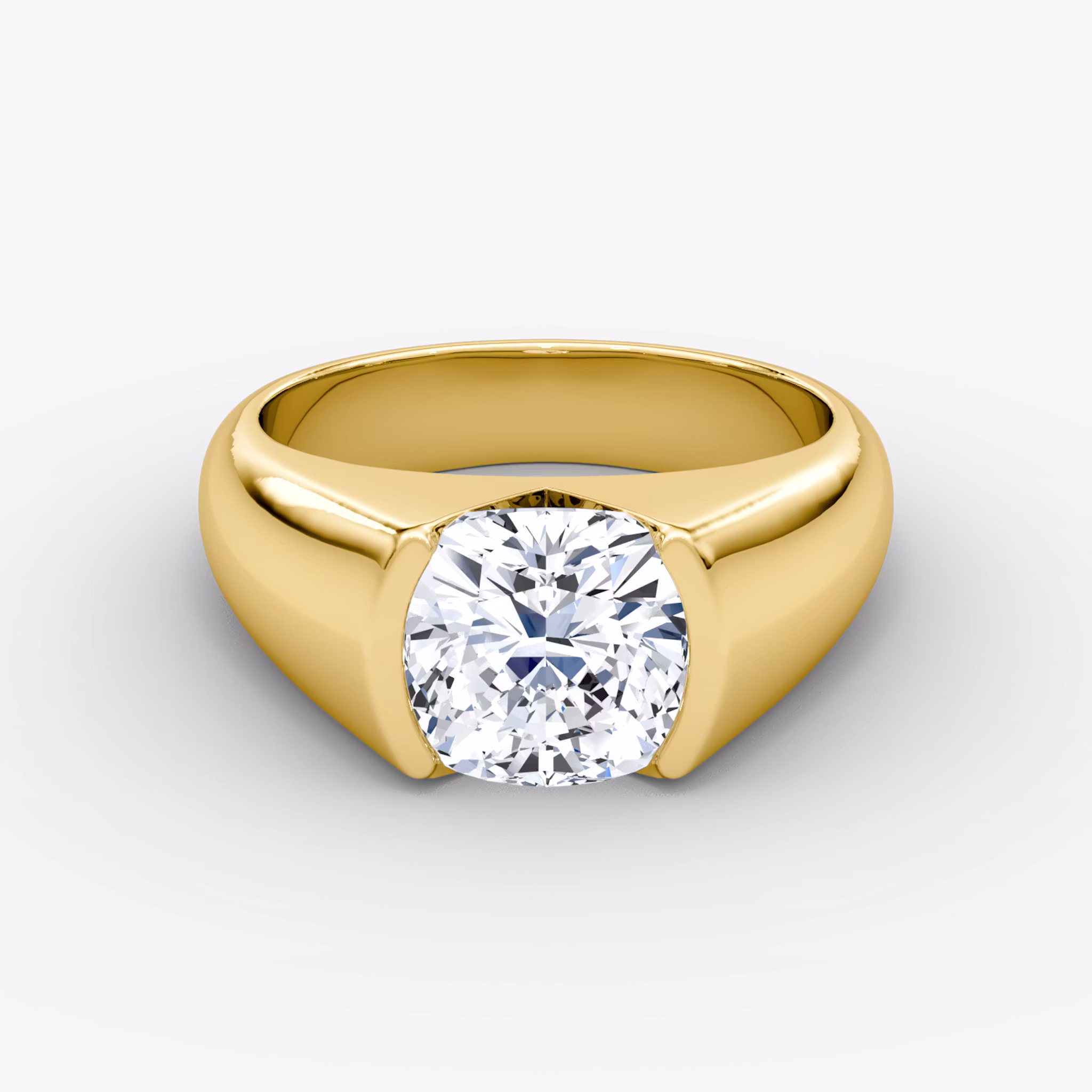 Statement Signet Cushion | Yellow Gold