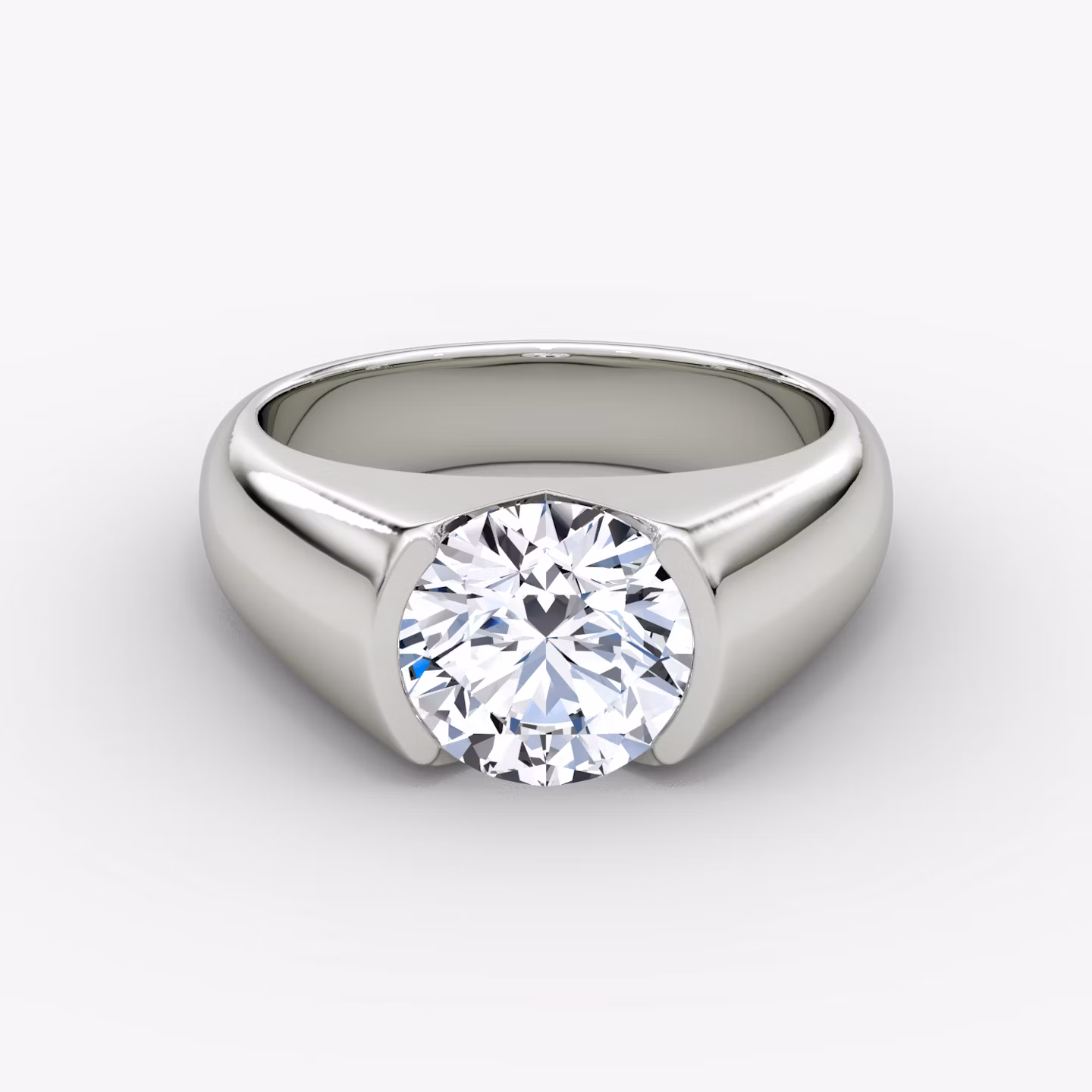 The Statement Signet Round Brilliant | White Gold
