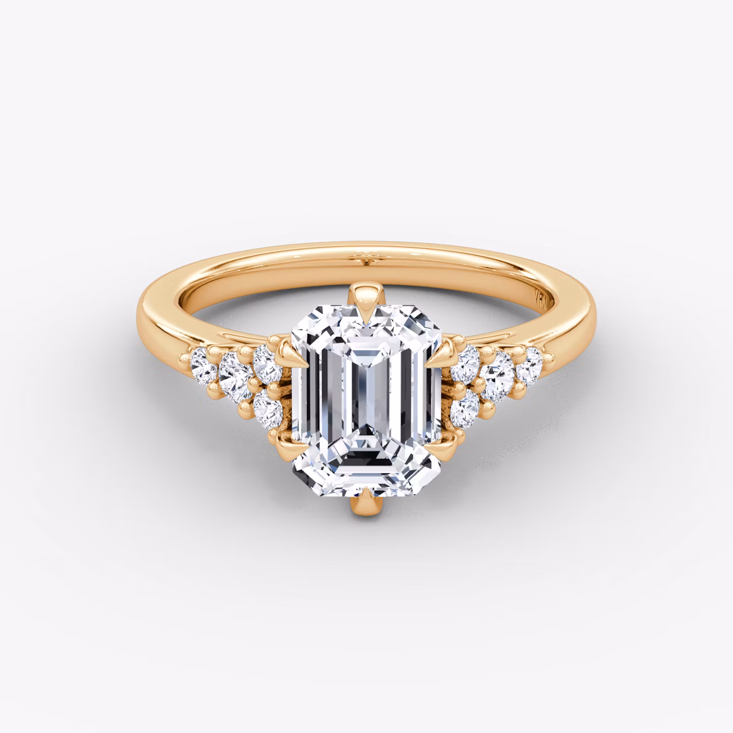 The Round Cluster Heirloom Emerald | Rose Gold