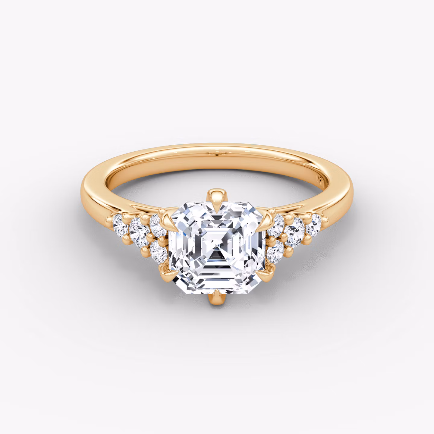 The Round Cluster Heirloom Asscher | Rose Gold