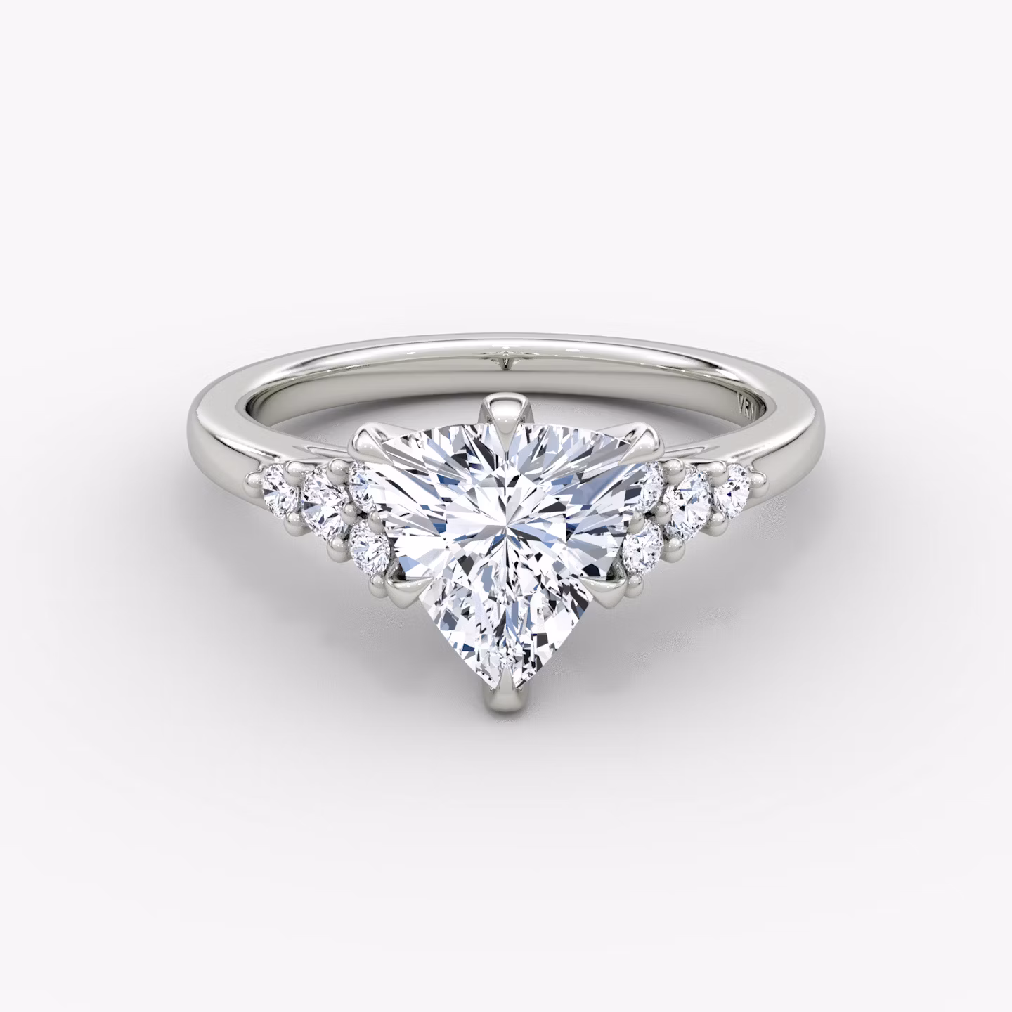 The Round Cluster Heirloom Trillion | Platinum
