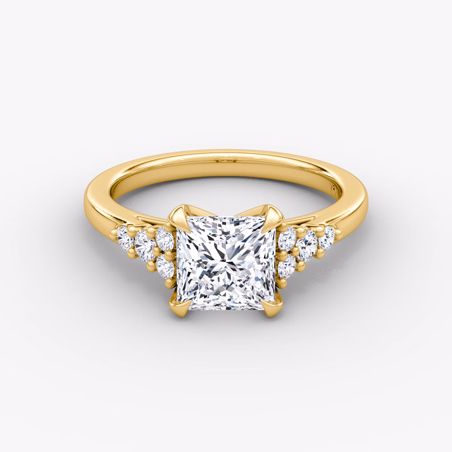 The Round Cluster Heirloom Princess | Yellow Gold