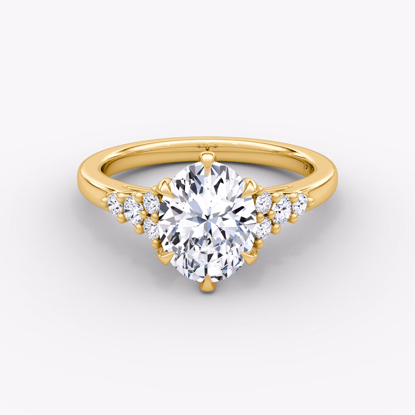 The Round Cluster Heirloom Oval | Yellow Gold