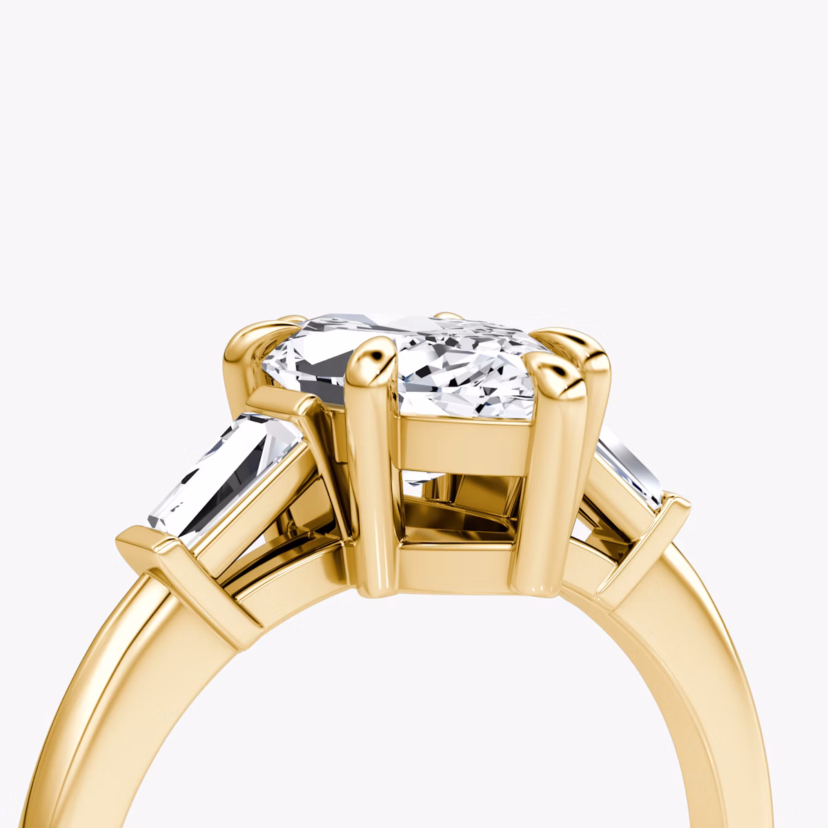 The Tapered Baguette Three Stone | Marquise | 18k | Yellow Gold | bandAccent: Plain | caratWeight: 1.0ct | excludeFromFeed: null | diamondOrientation: vertical