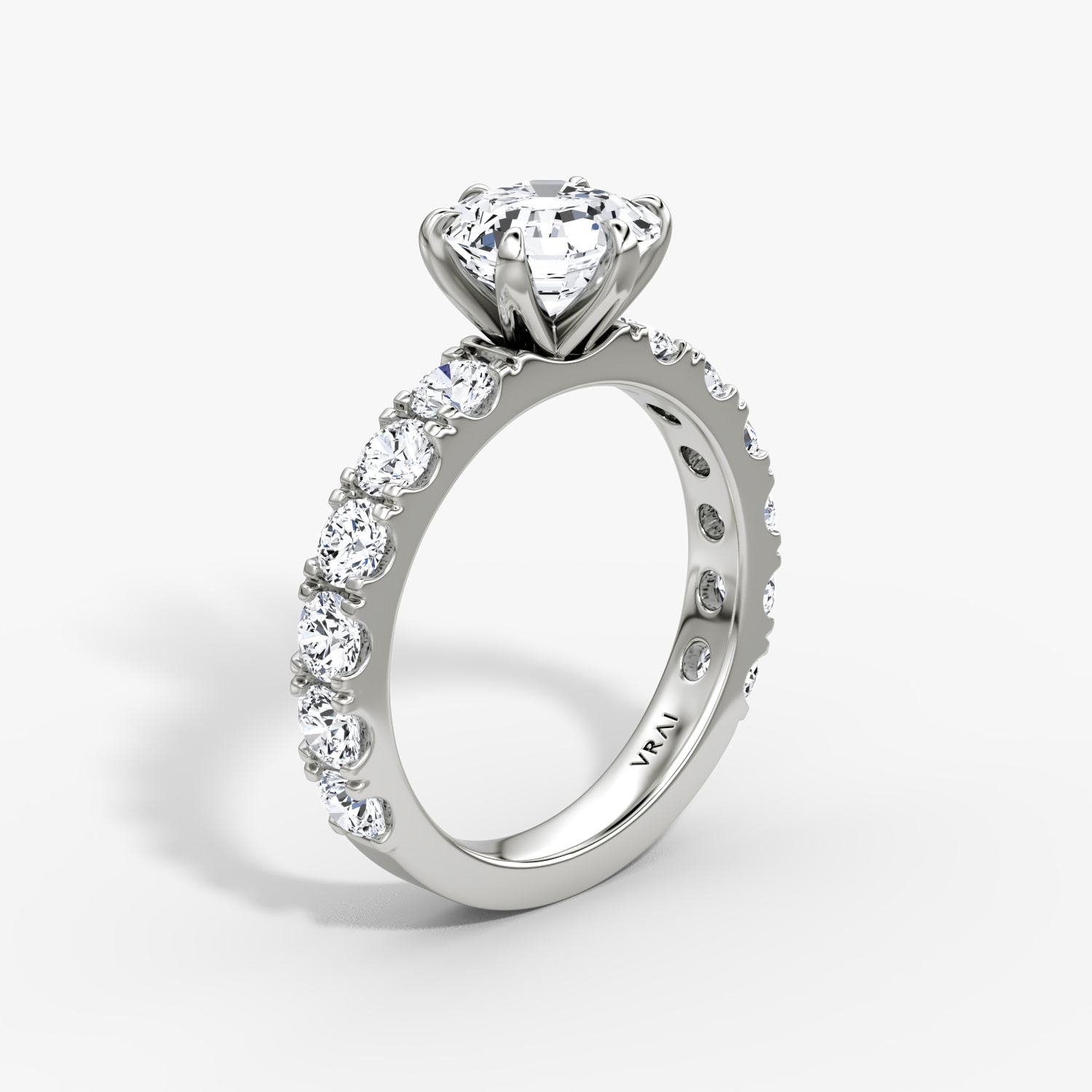 The Amour Eternity | Asscher | Platinum | bandAccent: Plain | diamondOrientation: vertical | caratWeight: other