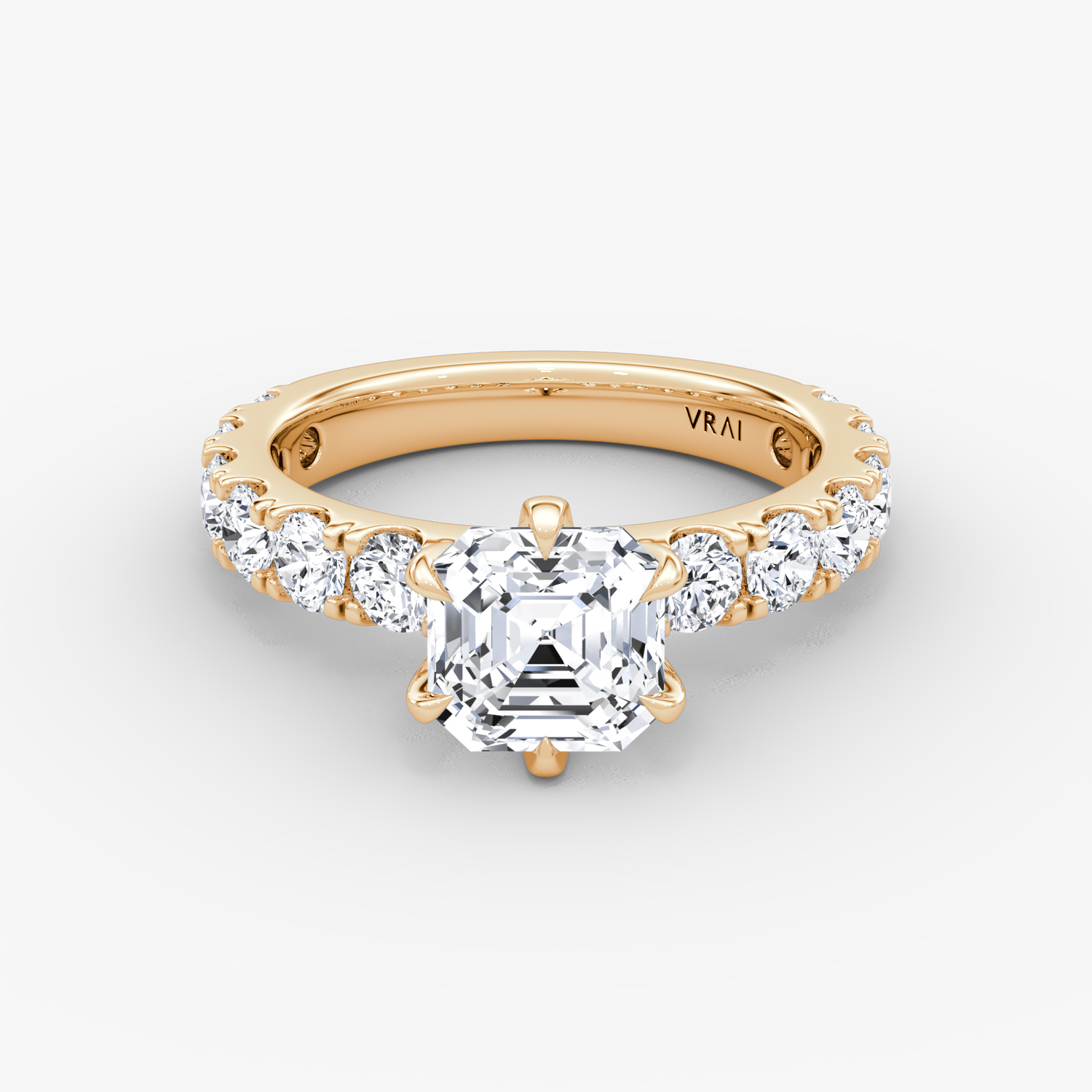 The Amour Eternity Asscher | Rose Gold