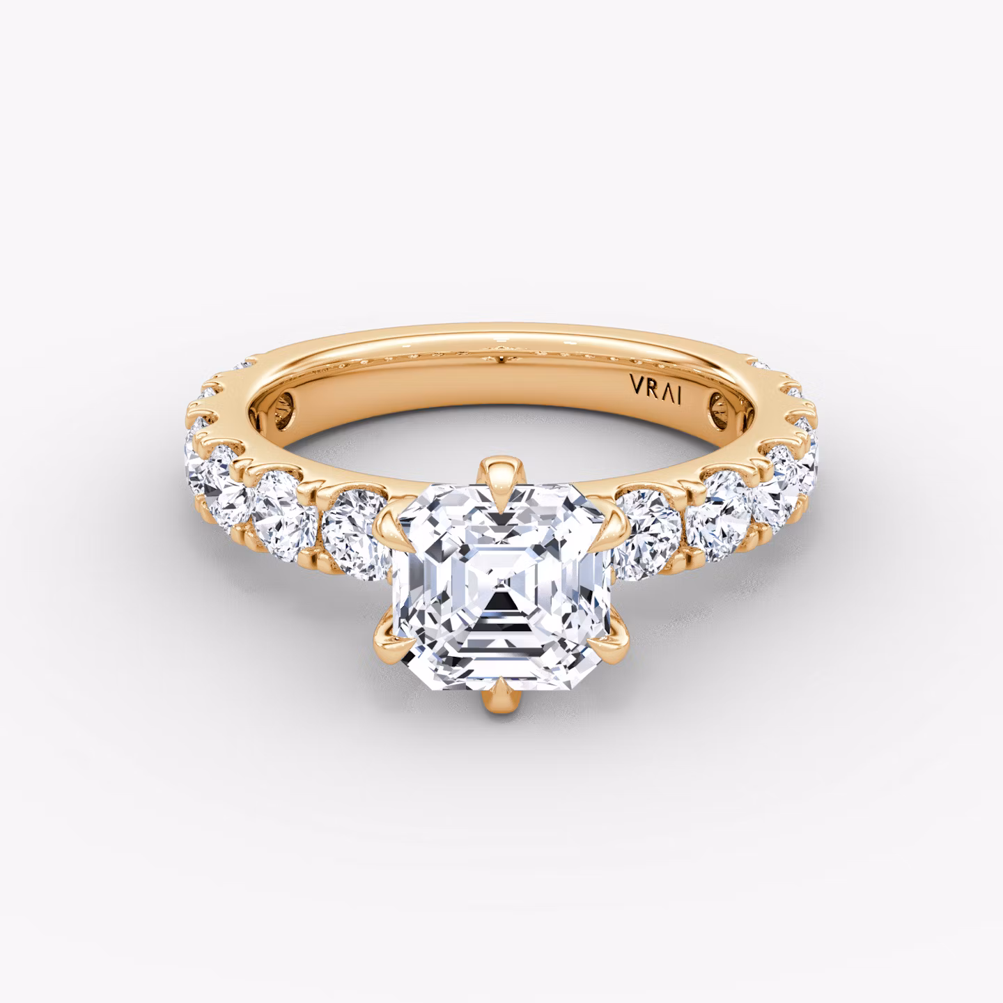 The Amour Eternity Asscher | Rose Gold