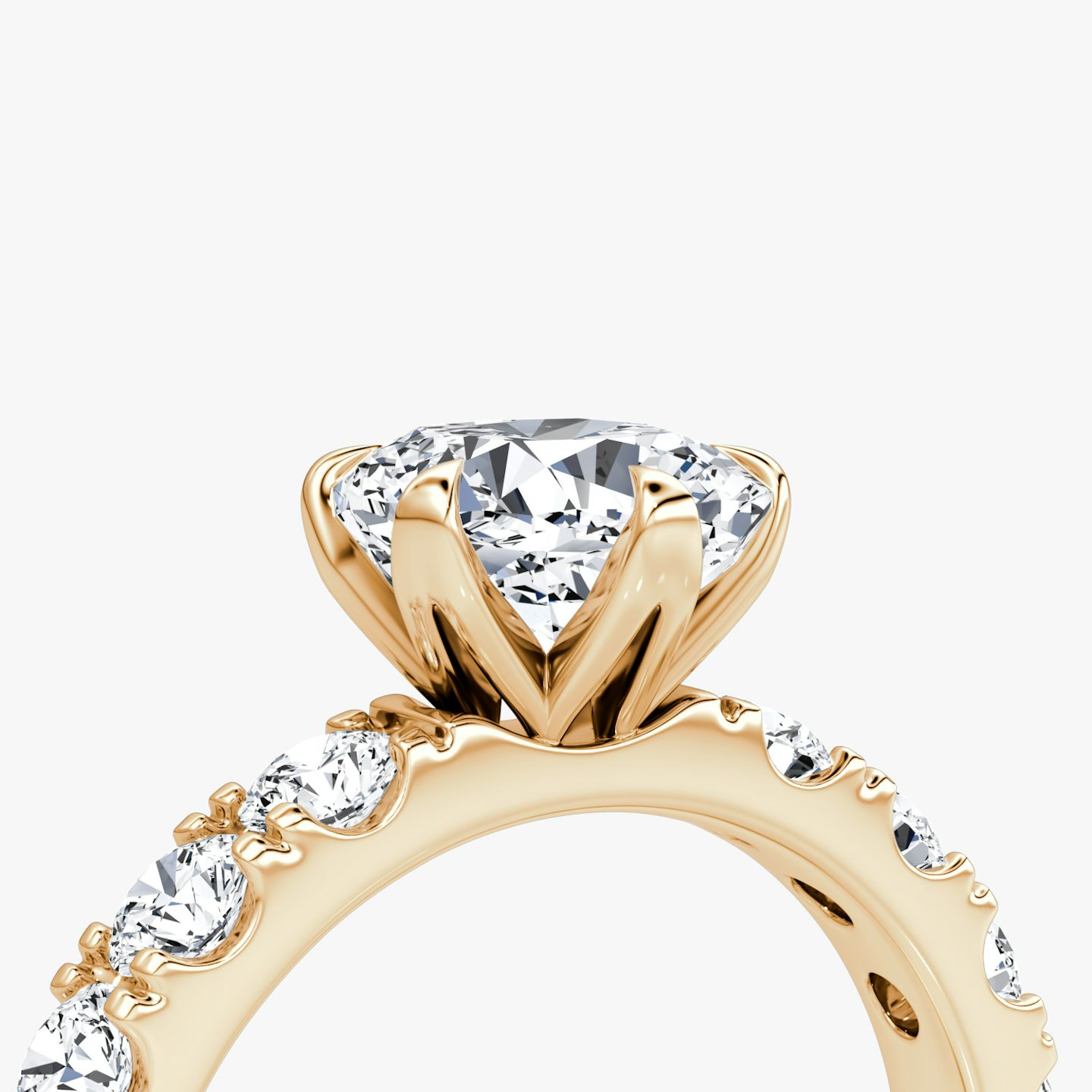 The Amour Eternity | Cushion | 14k | Rose Gold | bandAccent: Plain | diamondOrientation: vertical | caratWeight: other