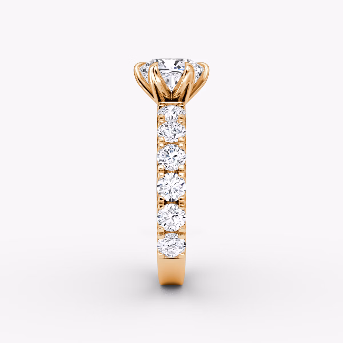 Amour Eternity | Cushion | 14k | Roségold | bandAccent: Ohne Pavé-Besatz | diamondOrientation: vertical | caratWeight: other