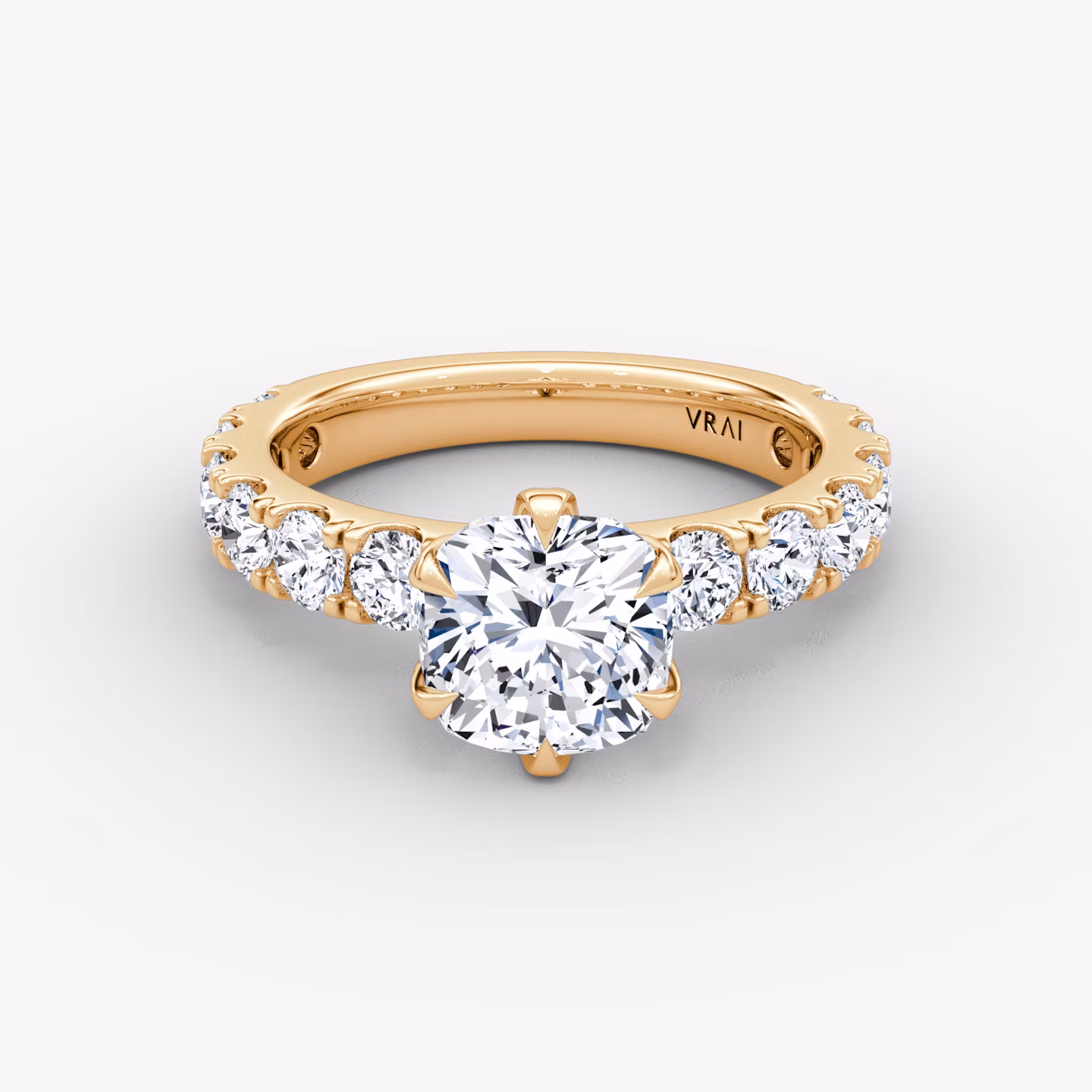 The Amour Eternity Cushion | Rose Gold