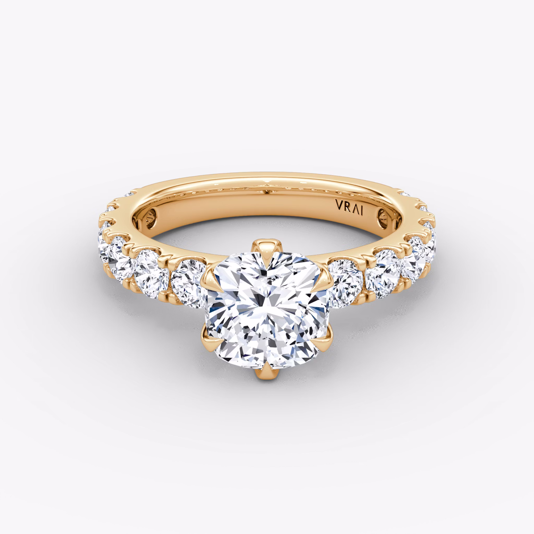 The Amour Eternity Cushion | Rose Gold