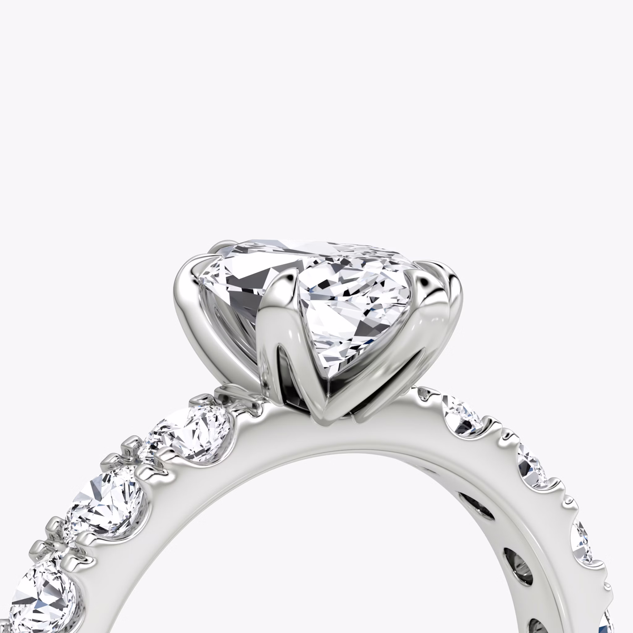 The Amour Eternity | Marquise | Platinum | bandAccent: Plain | diamondOrientation: vertical | caratWeight: other