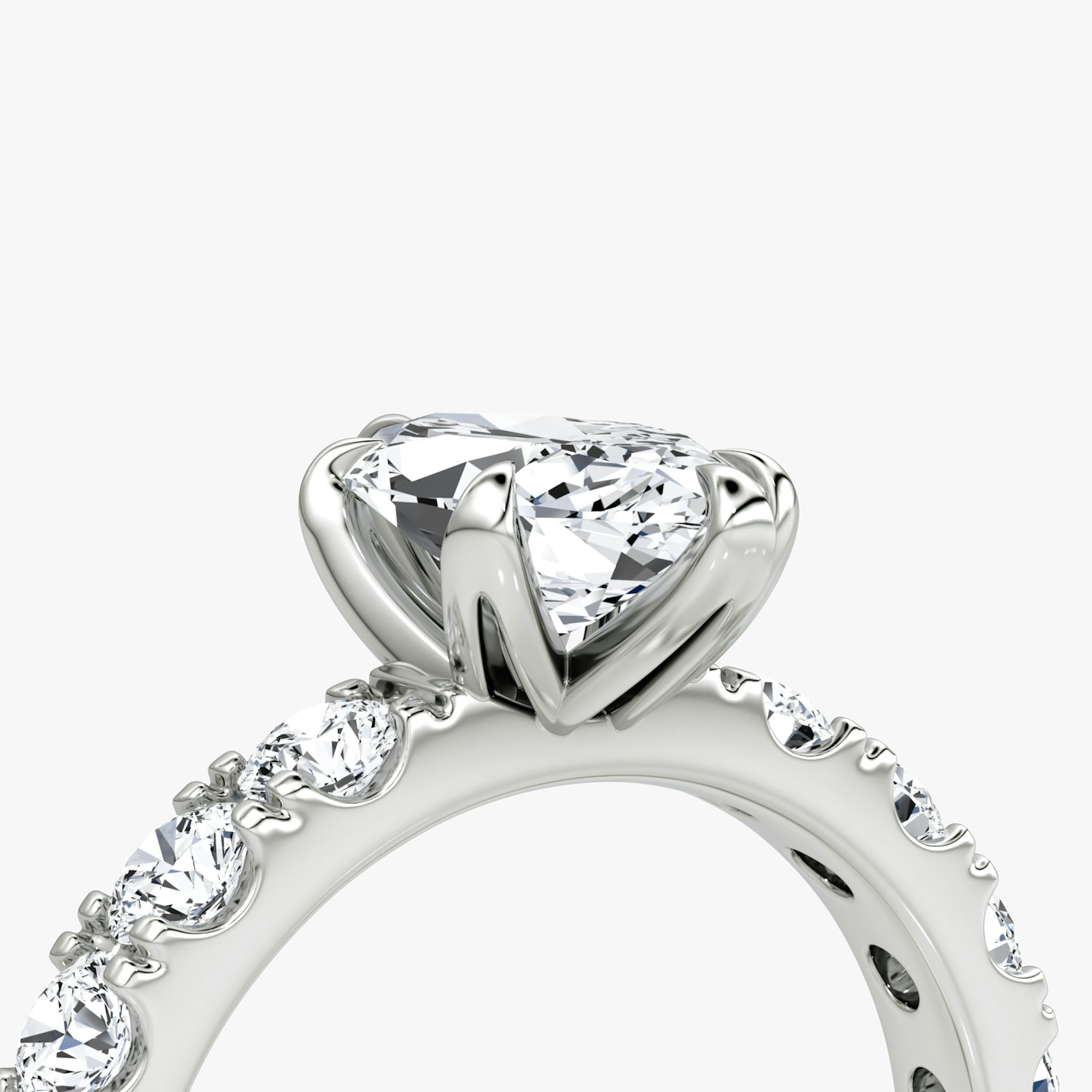The Amour Eternity | Marquise | Platinum | bandAccent: Plain | diamondOrientation: vertical | caratWeight: other