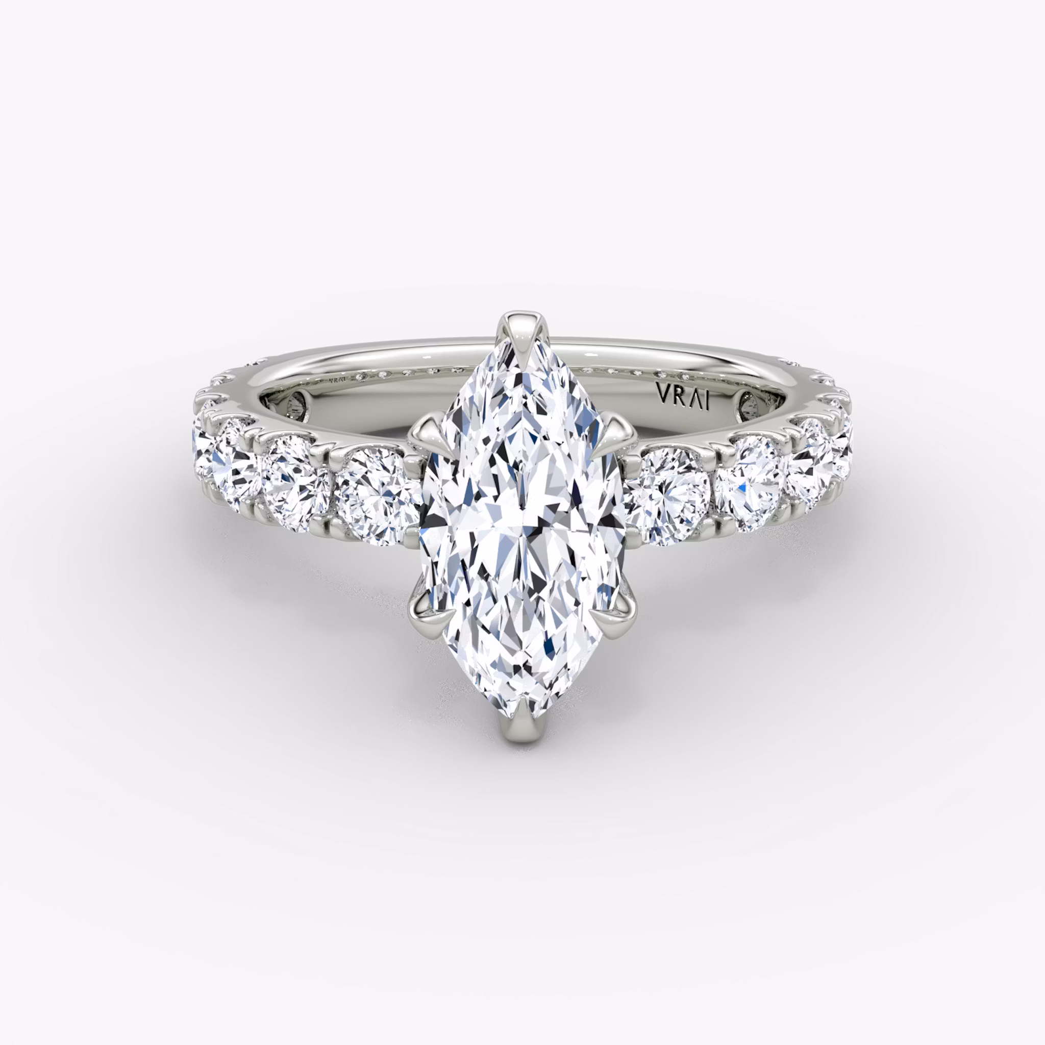 The Amour Eternity Marquise | Platinum
