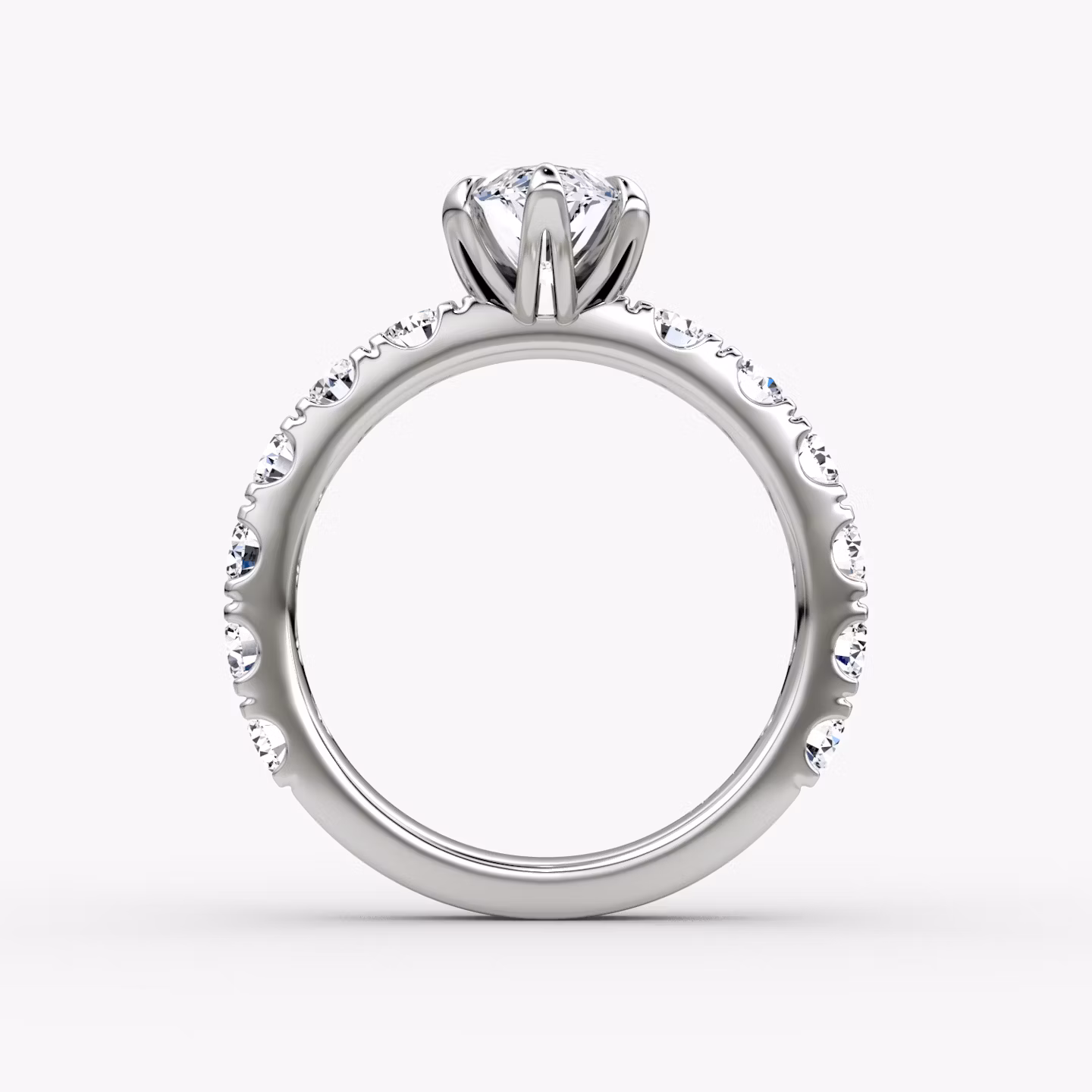 The Amour Eternity | Marquise | Platinum | bandAccent: Plain | diamondOrientation: vertical | caratWeight: other