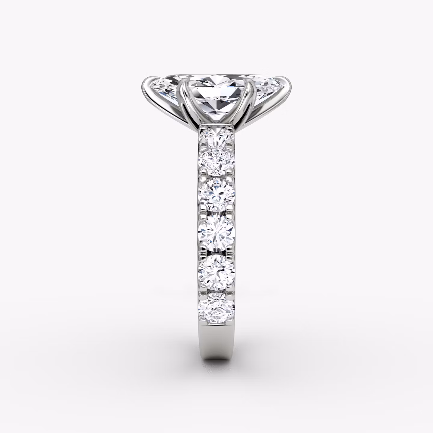 The Amour Eternity | Marquise | Platinum | bandAccent: Plain | diamondOrientation: vertical | caratWeight: other
