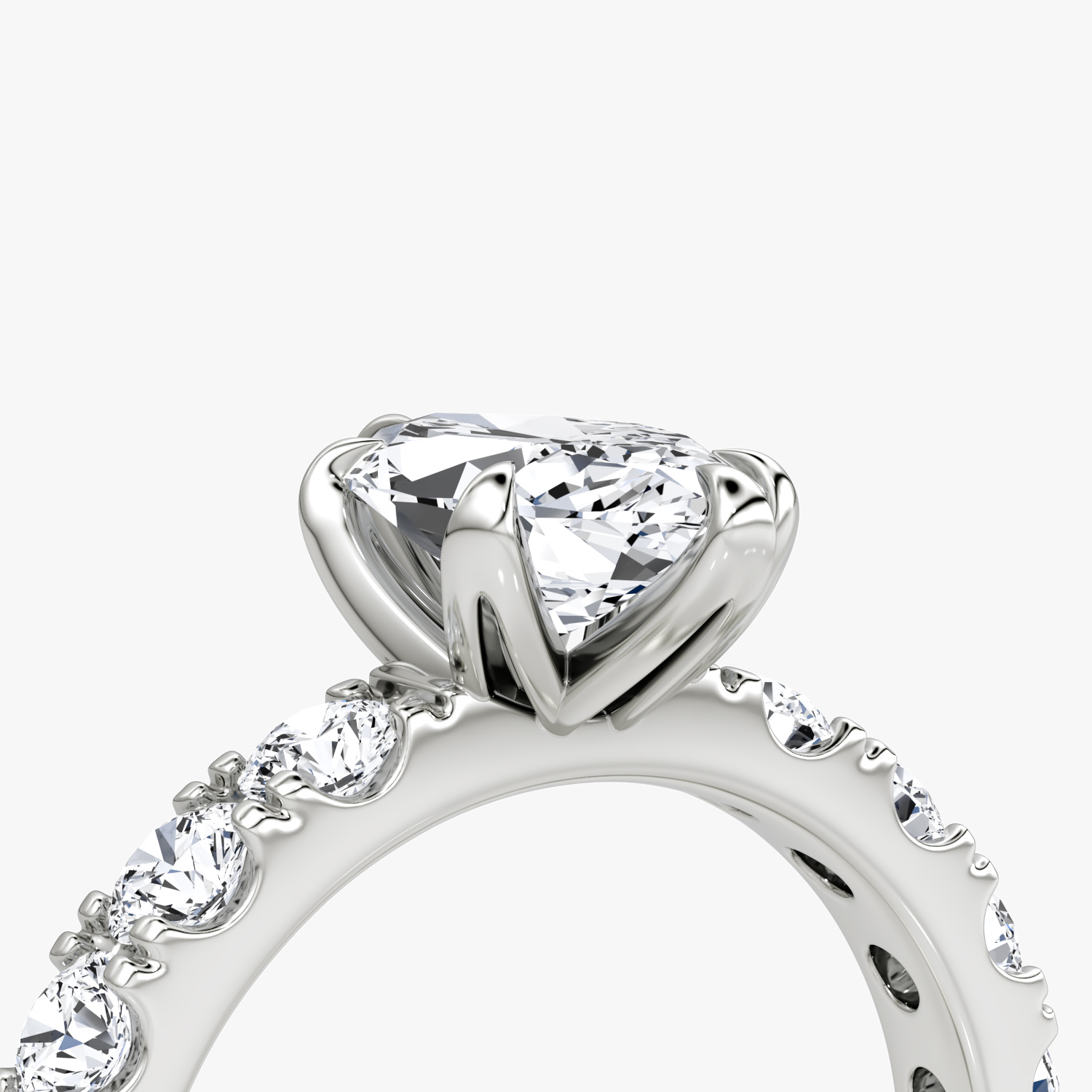 The Amour Eternity | Marquise | 18k | White Gold | bandAccent: Plain | diamondOrientation: vertical | caratWeight: other