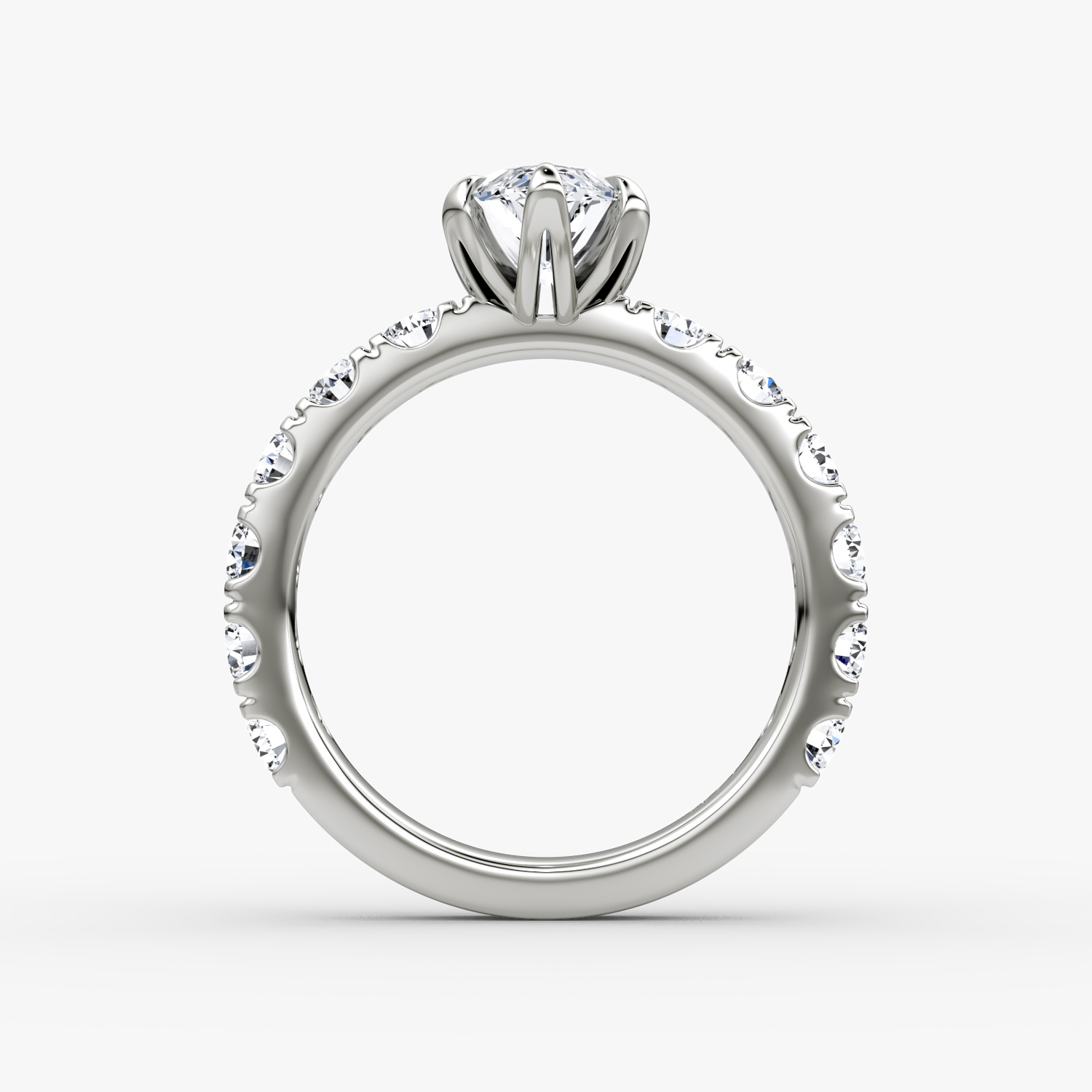 The Amour Eternity | Marquise | 18k | White Gold | bandAccent: Plain | diamondOrientation: vertical | caratWeight: other
