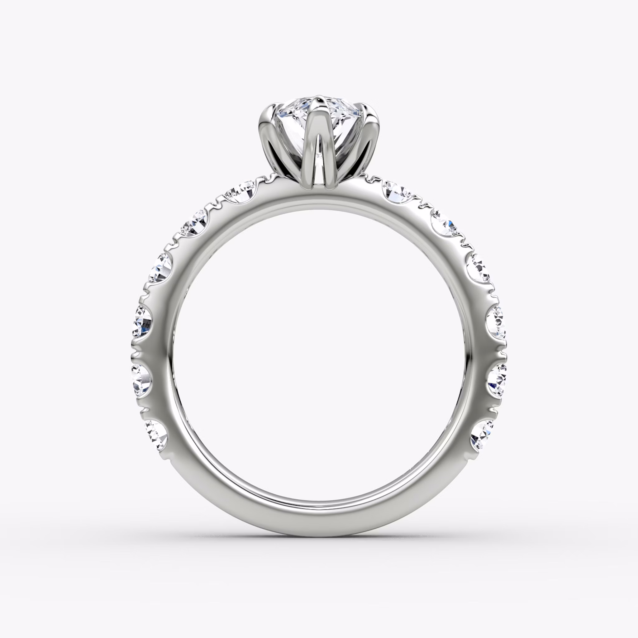The Amour Eternity | Marquise | 18k | White Gold | bandAccent: Plain | diamondOrientation: vertical | caratWeight: other